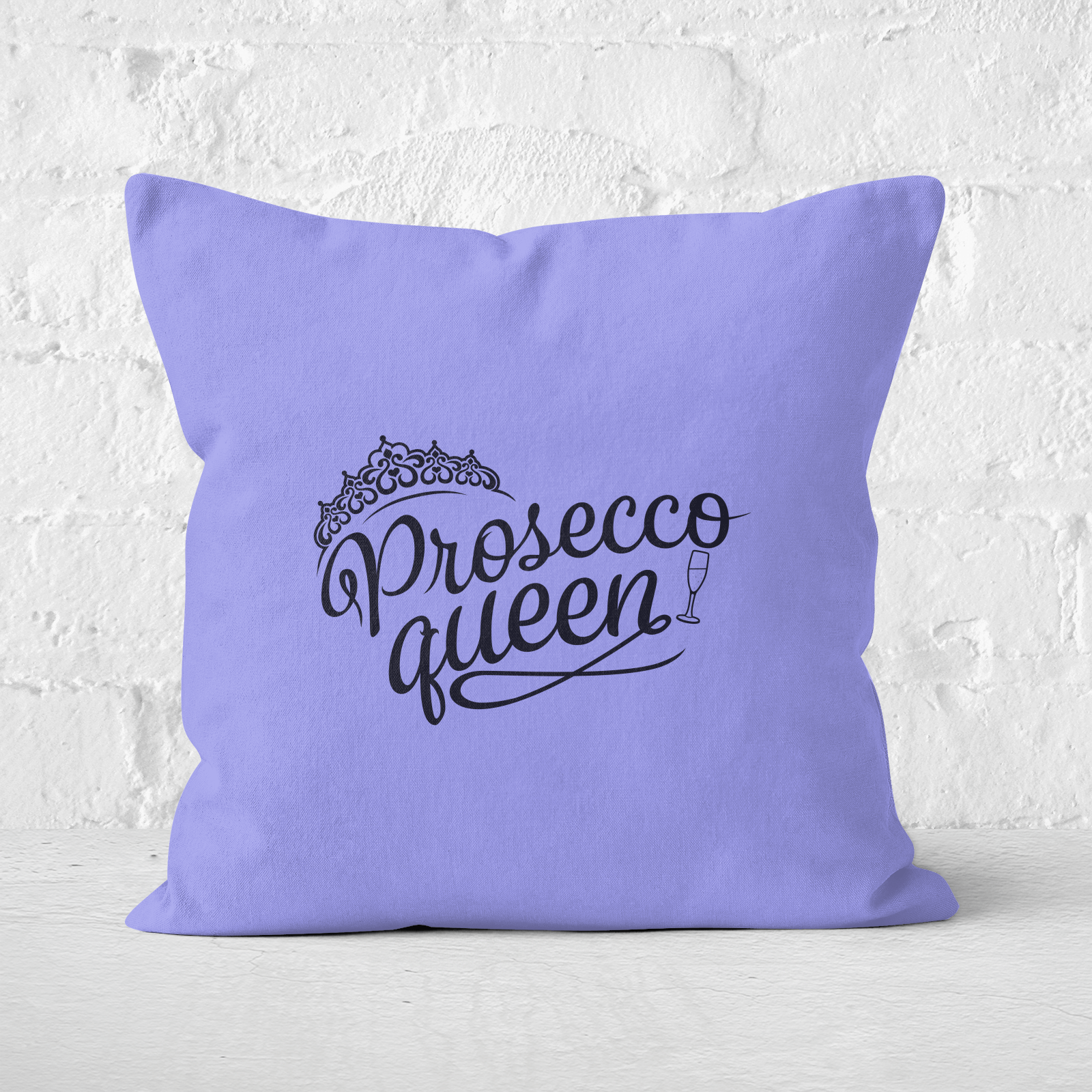 Prosecco Queen Square Cushion - 60x60cm - Soft Touch