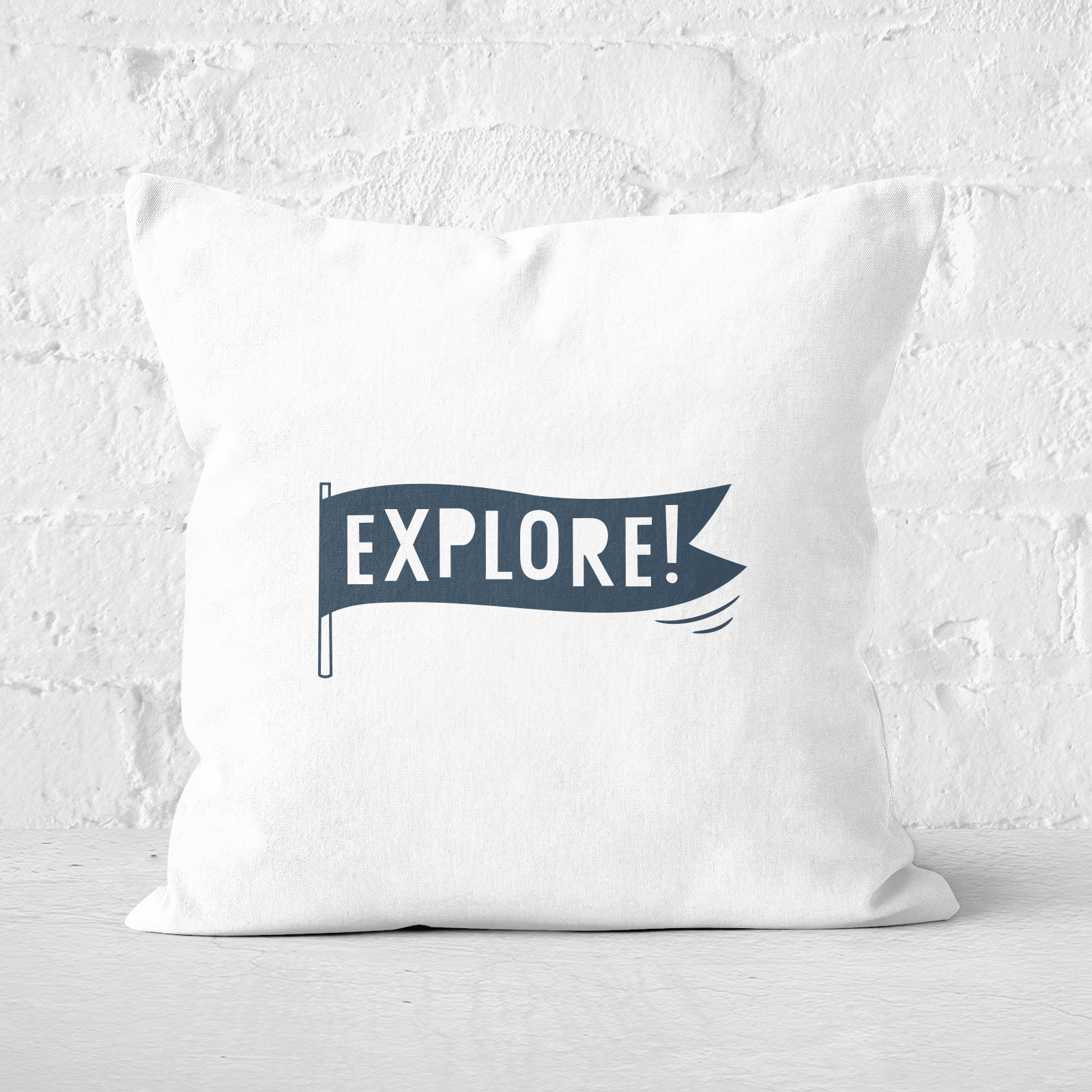 Explore! Square Cushion - 60x60cm - Soft Touch