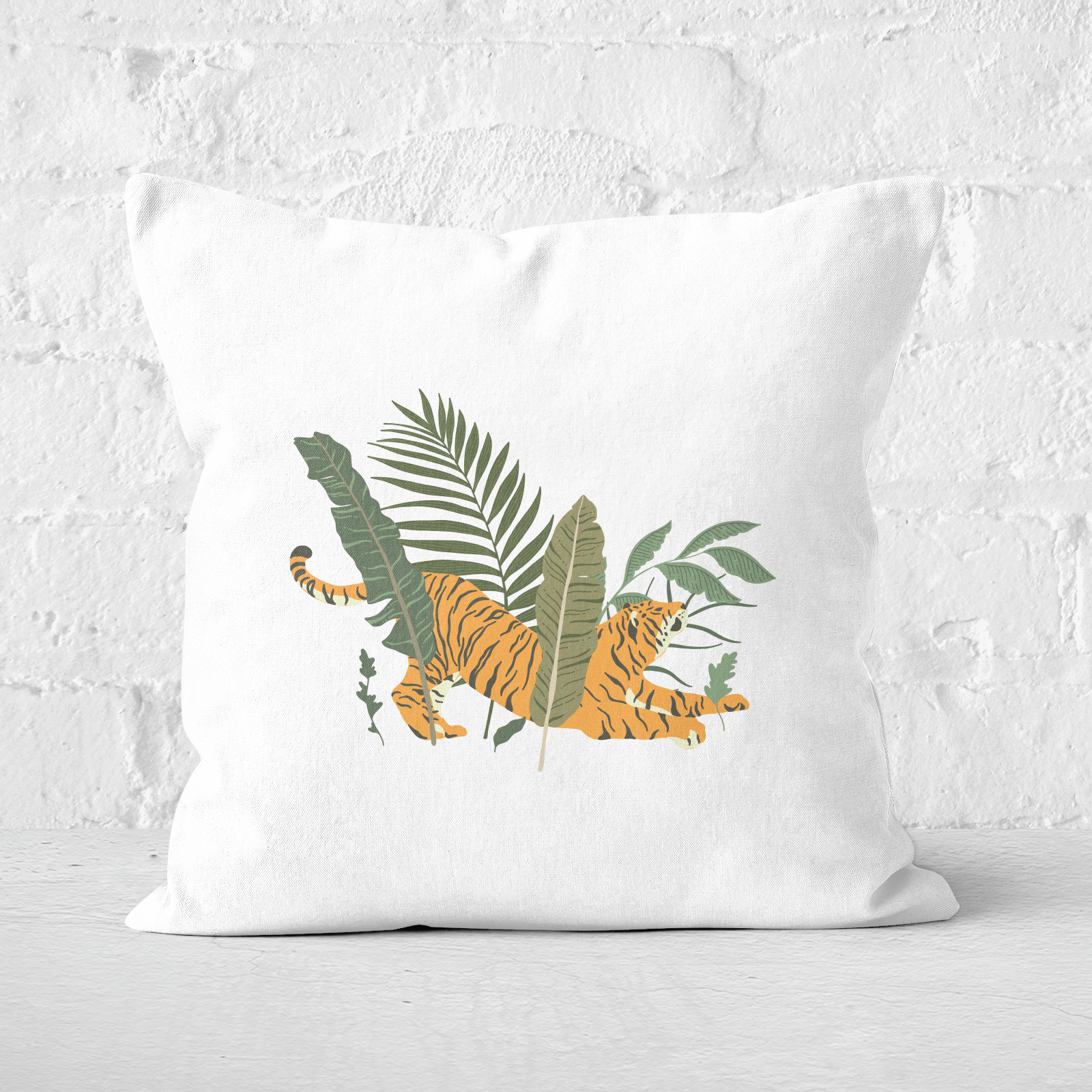 Pressed Flowers Afternoon Nap Square Cushion - 60x60cm - Soft Touch