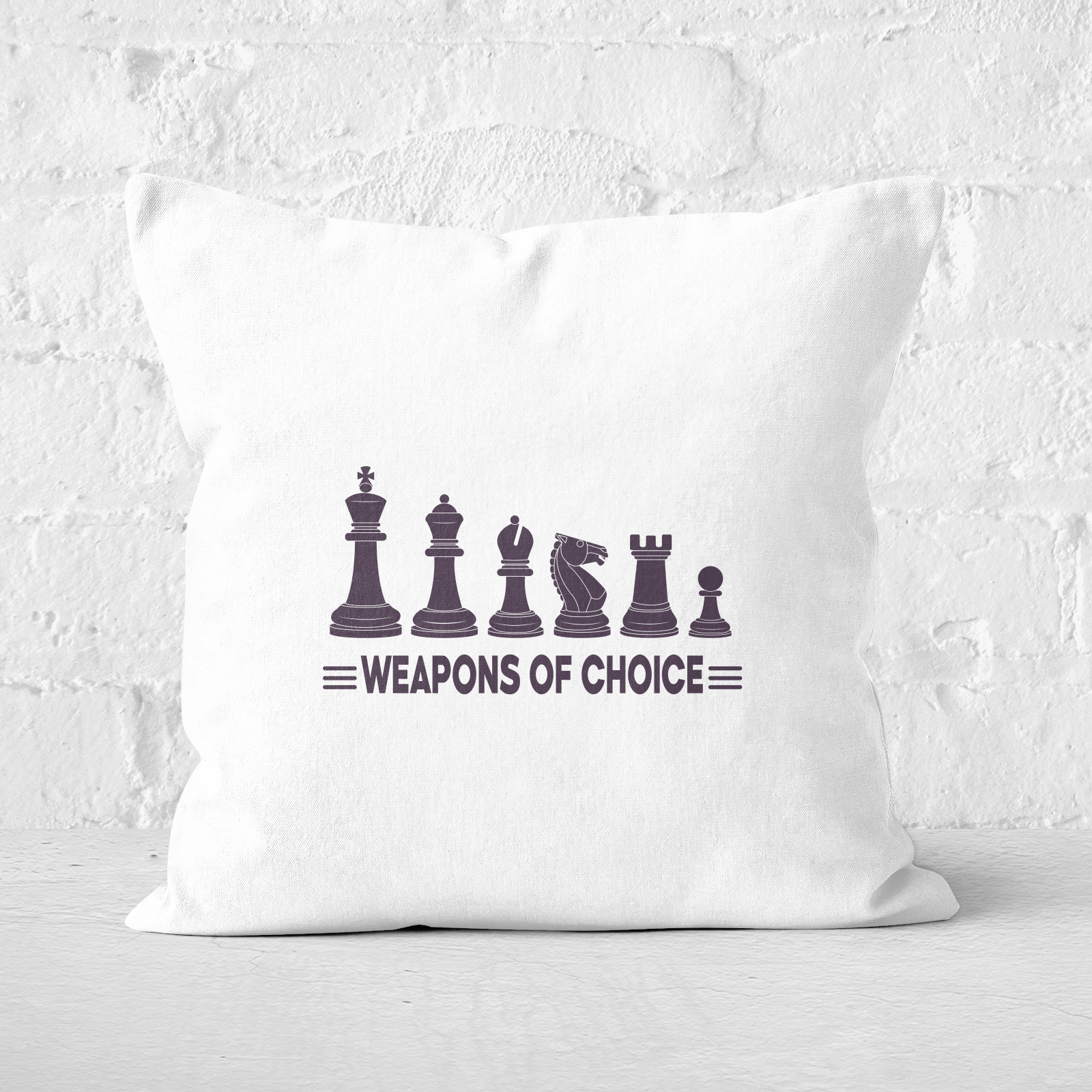 Weapons Of Choice Square Cushion - 60x60cm - Soft Touch
