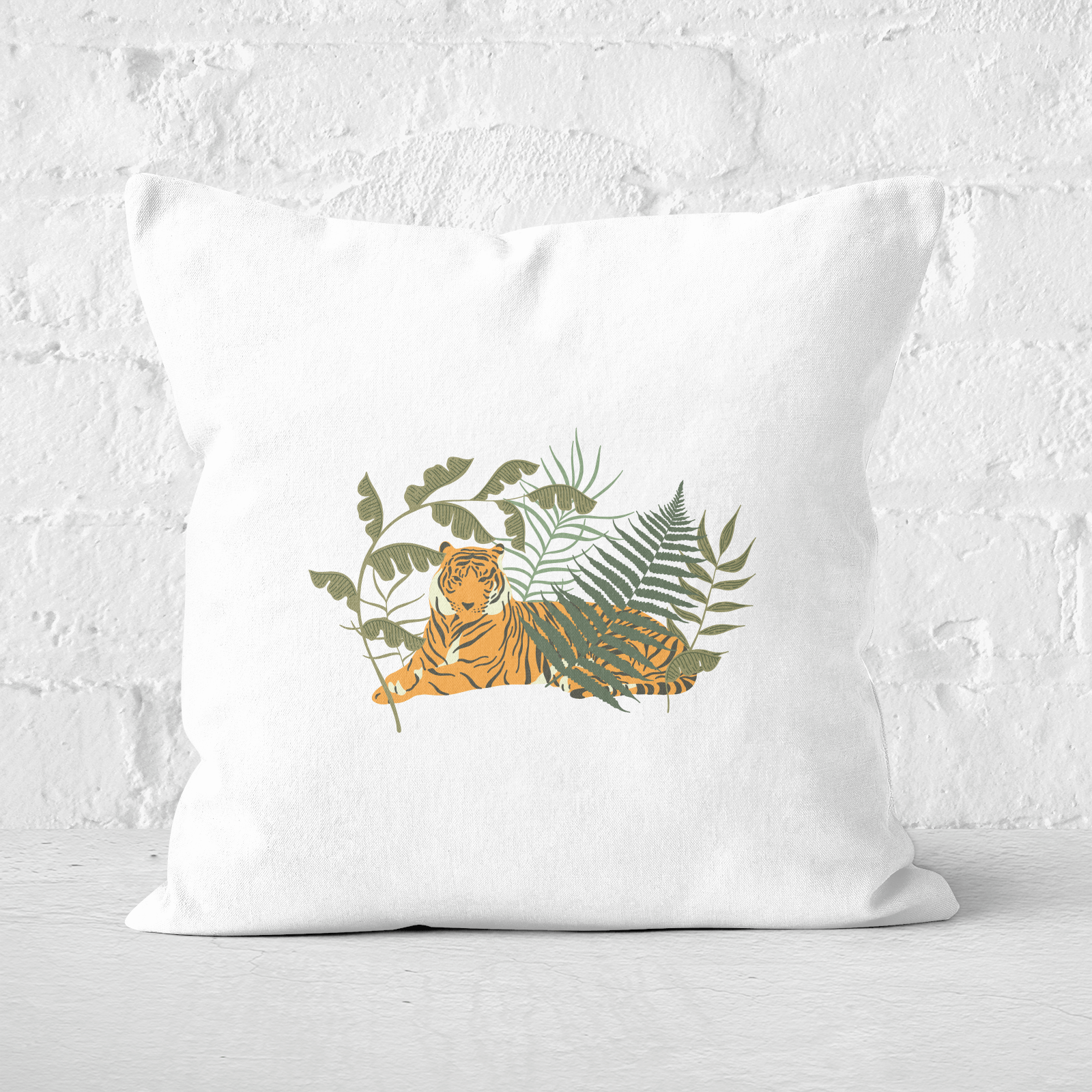 Pressed Flowers Taking A Break Square Cushion - 60x60cm - Soft Touch