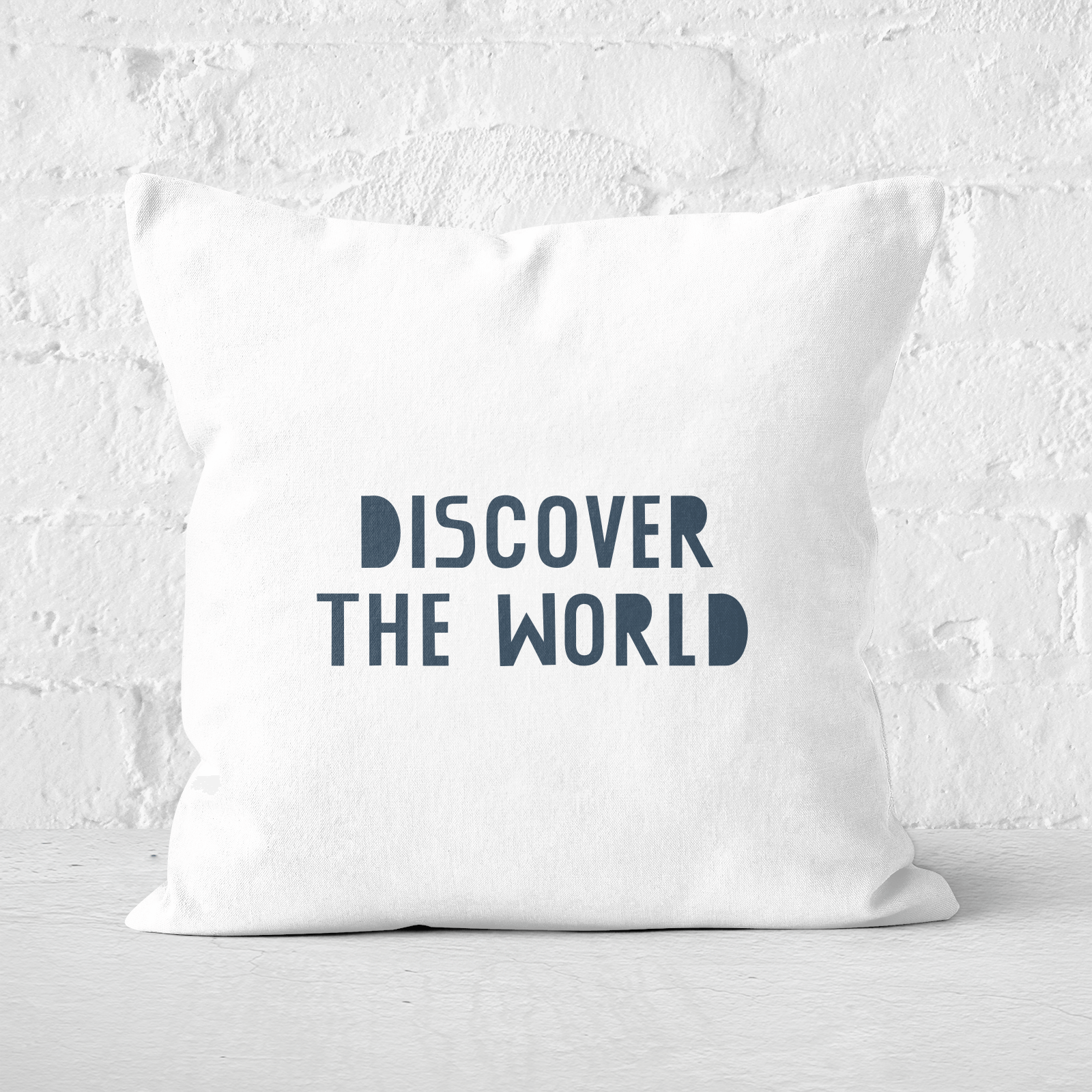 Discover The World Square Cushion - 60x60cm - Soft Touch