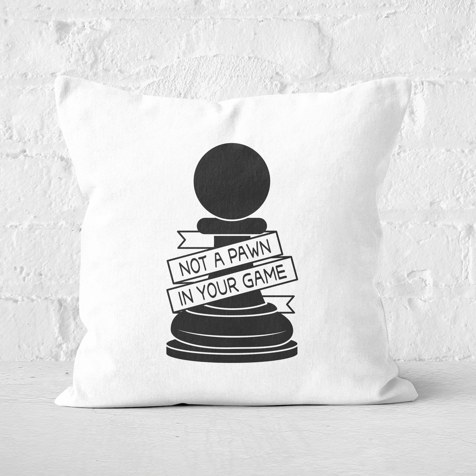 Pawn Chess Piece Square Cushion - 60x60cm - Soft Touch