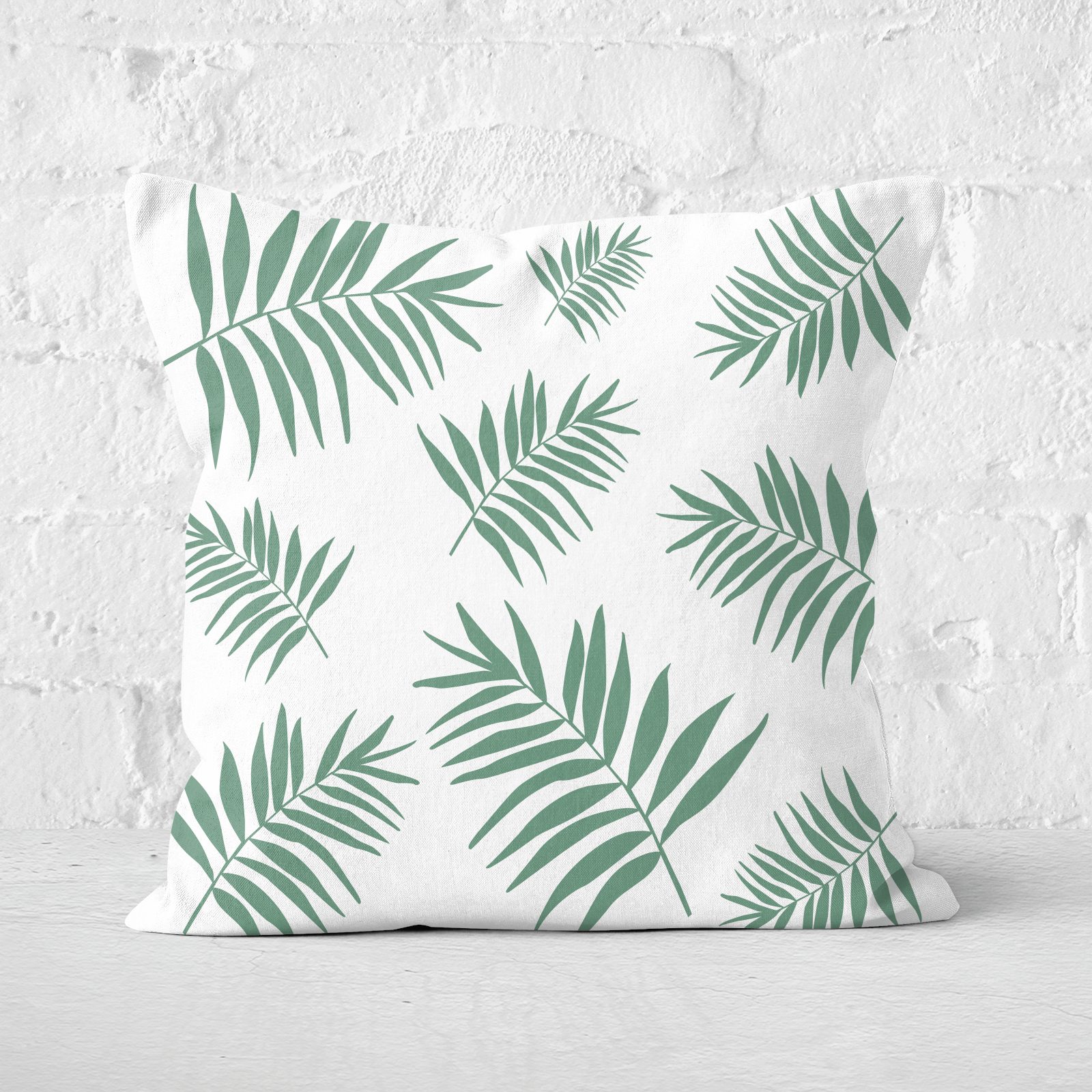 Earth Friendly Leaves Square Cushion - 60x60cm - Soft Touch
