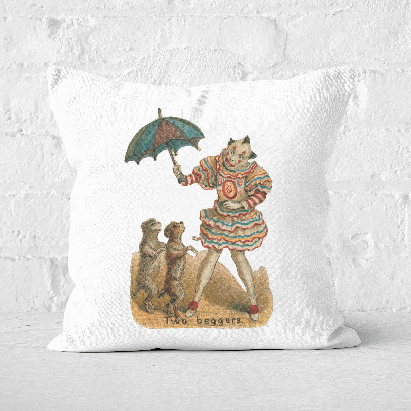 Pressed Flowers Two Beggars Square Cushion - 60x60cm - Soft Touch