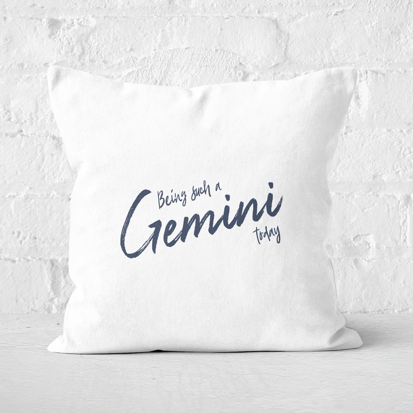 Pressed Flowers Being Such A Gemini Today Square Cushion - 60x60cm - Soft Touch