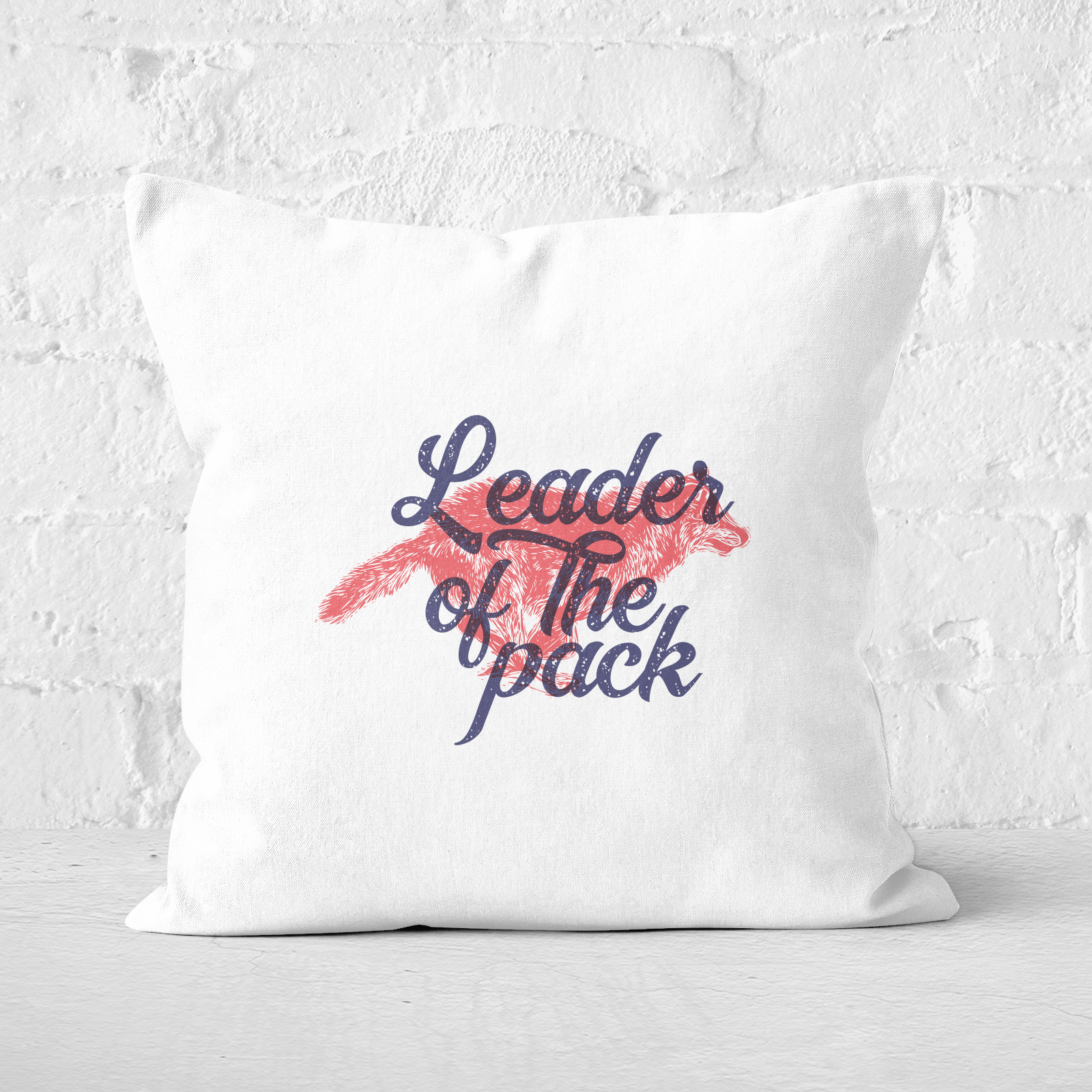 Pressed Flowers Leader Of The Pack Square Cushion - 60x60cm - Soft Touch