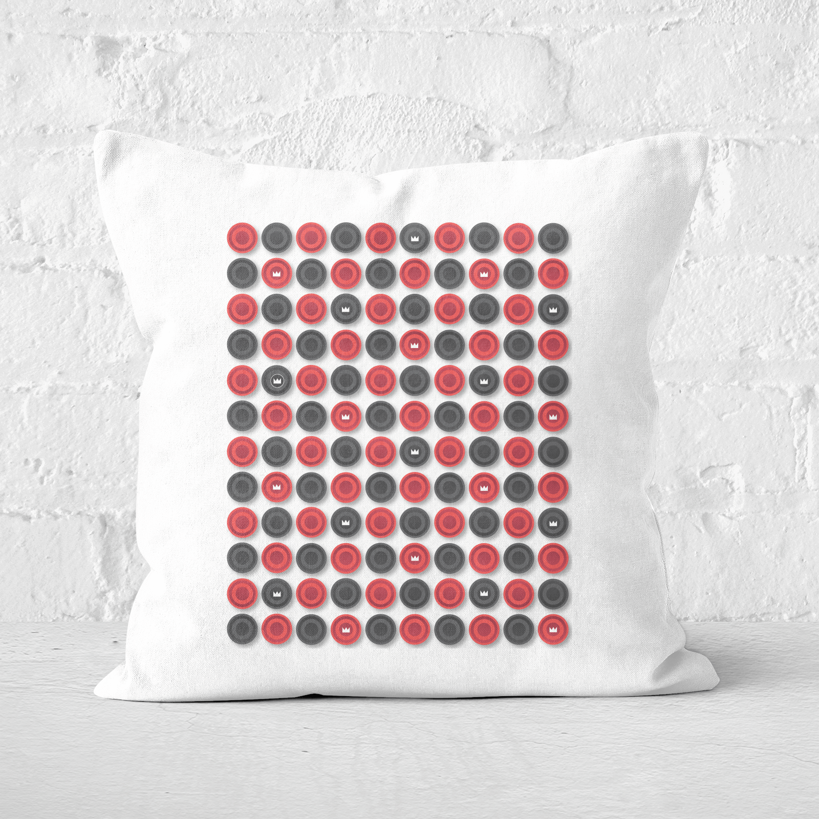 Checkers Pattern Square Cushion - 60x60cm - Soft Touch
