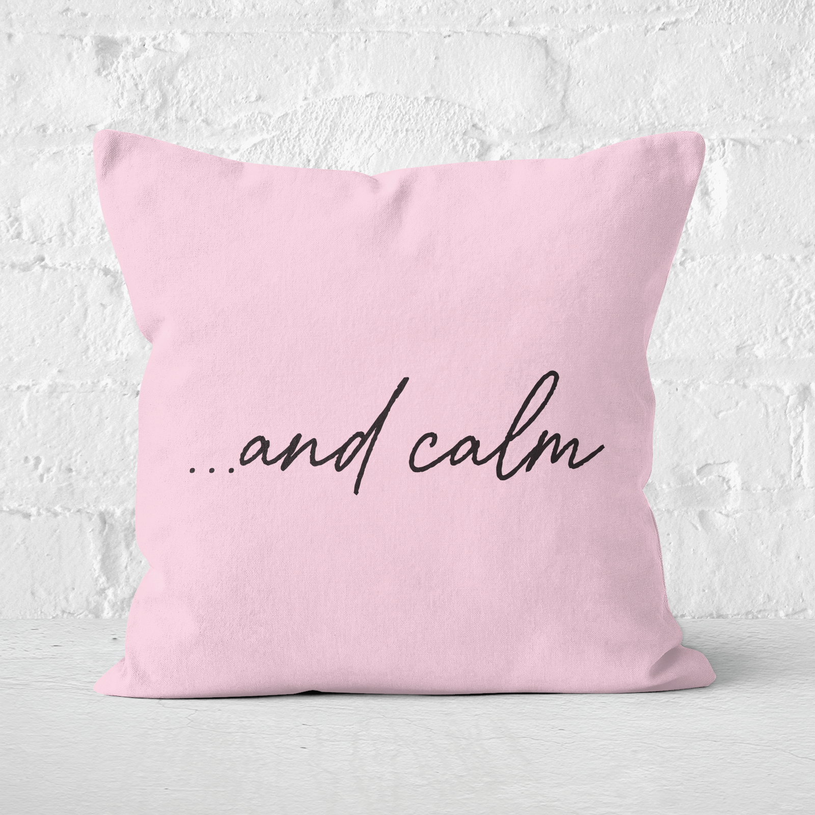 Pressed Flowers ...and Calm Square Cushion - 60x60cm - Soft Touch