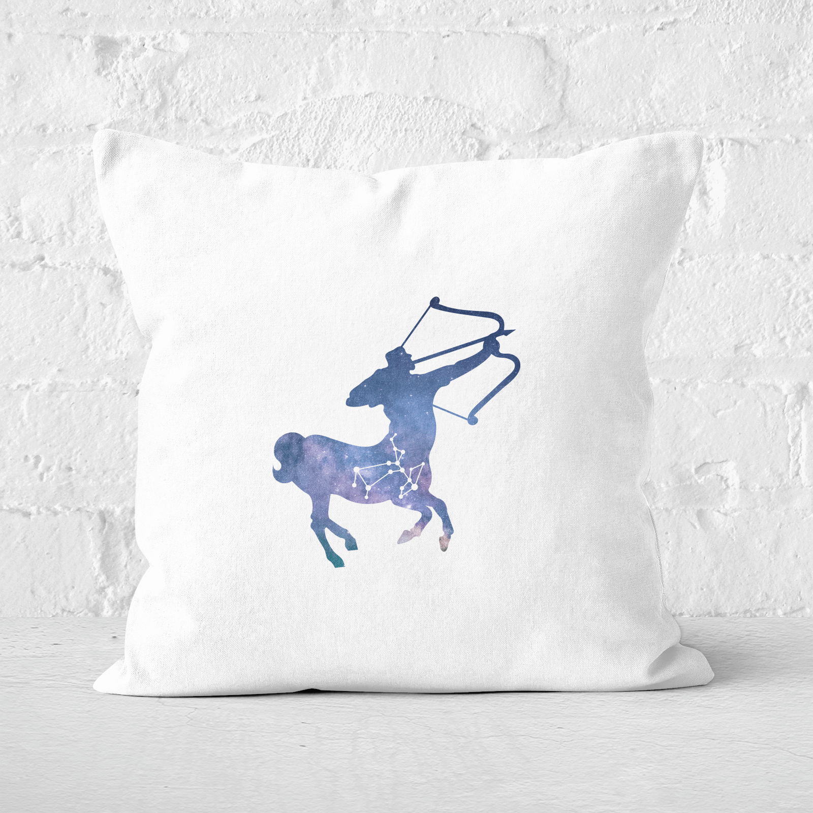 Pressed Flowers Sagittarius Square Cushion - 60x60cm - Soft Touch