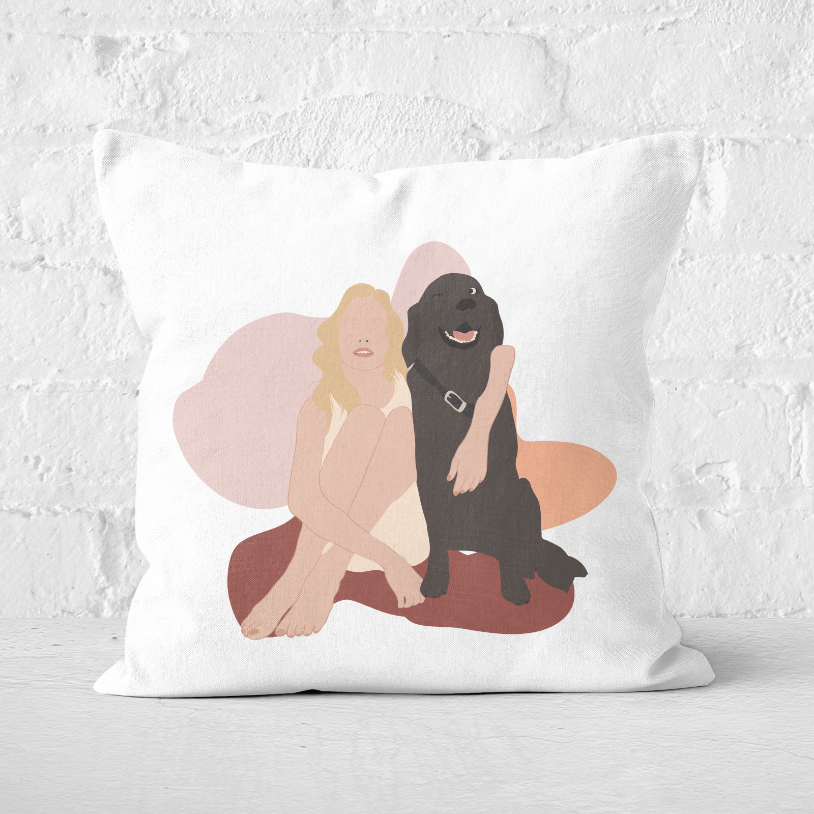 Pressed Flowers Best Buds Square Cushion - 60x60cm - Soft Touch