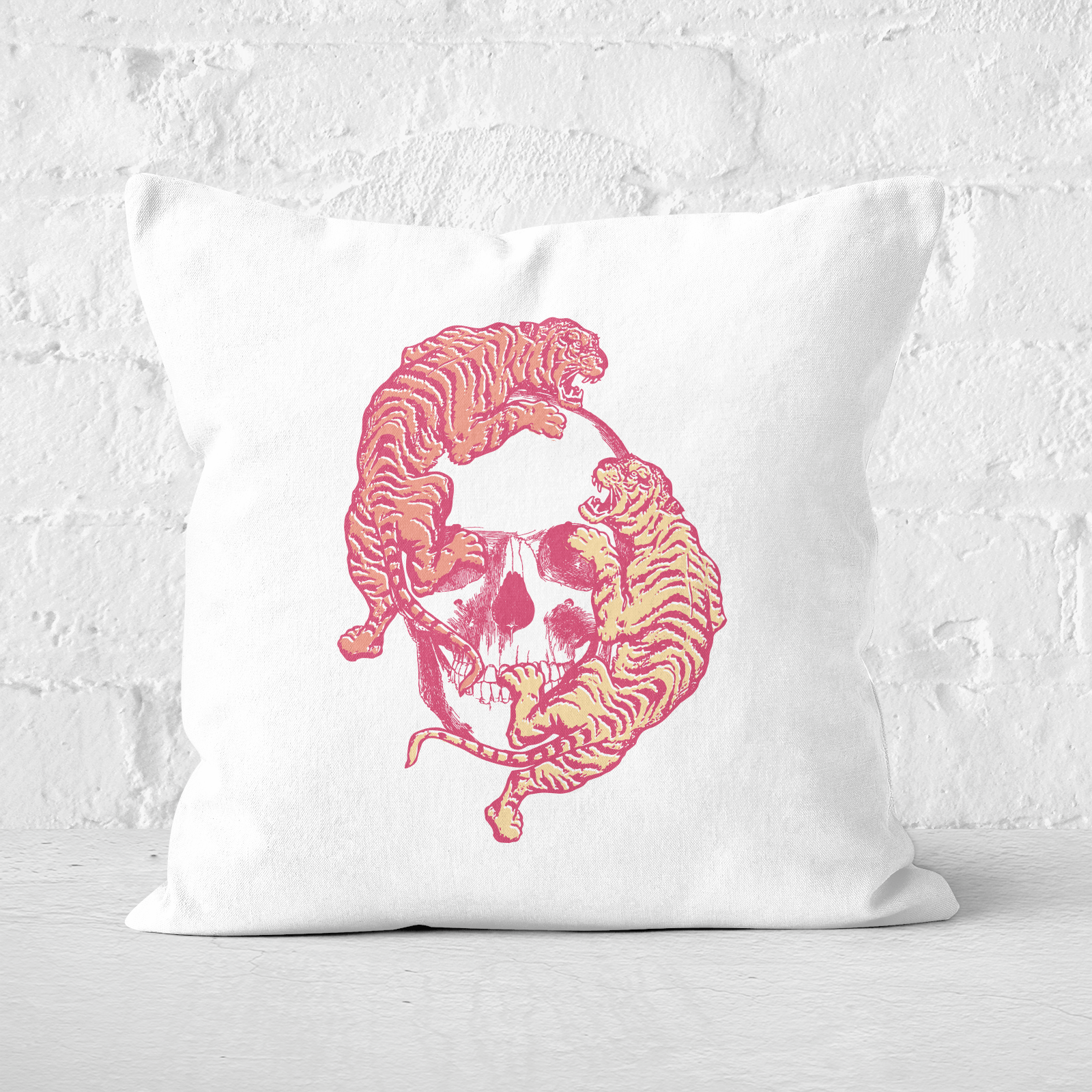 Pressed Flowers This Rage Inside My Head Square Cushion - 60x60cm - Soft Touch