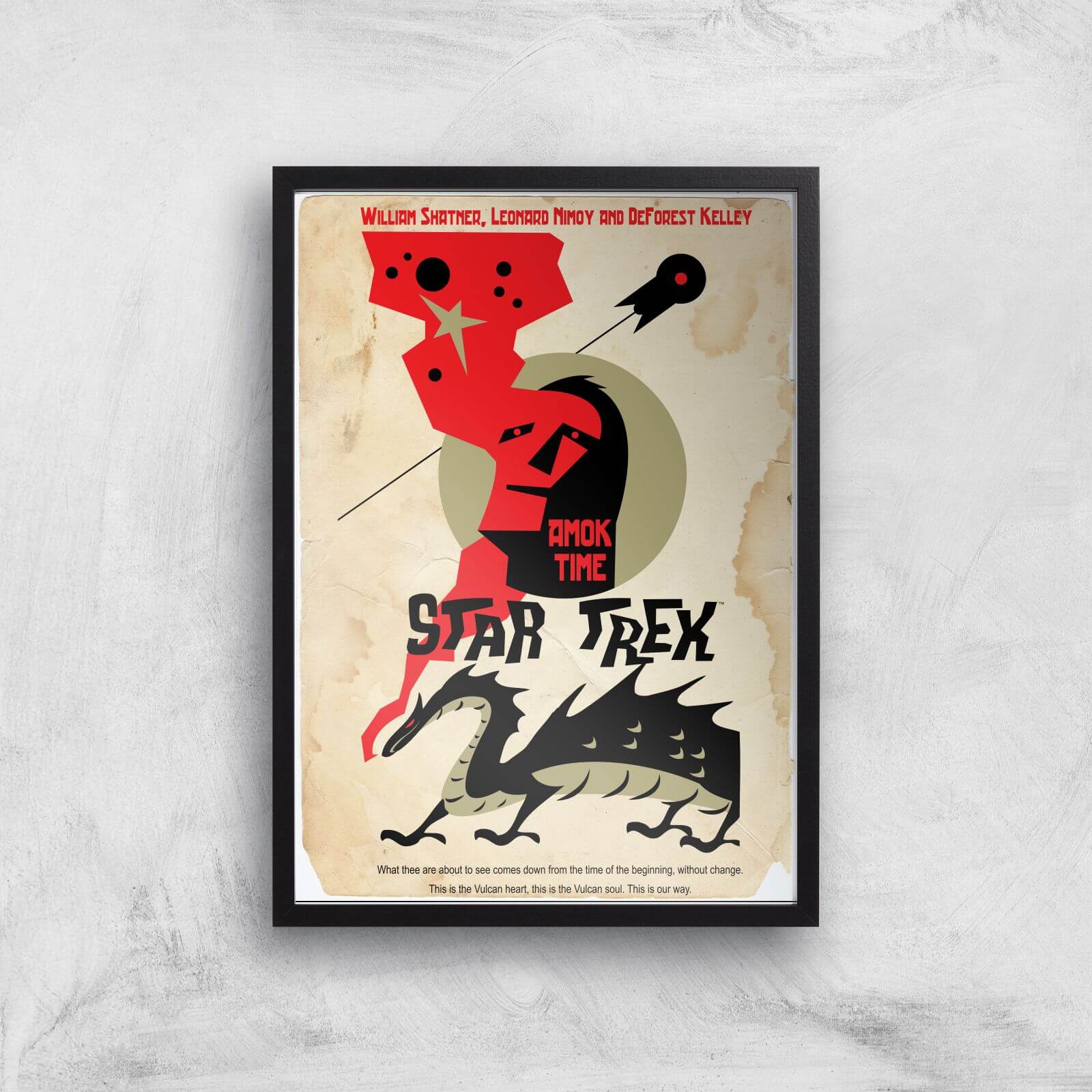 

Amok Time Giclee - A3 - Black Frame