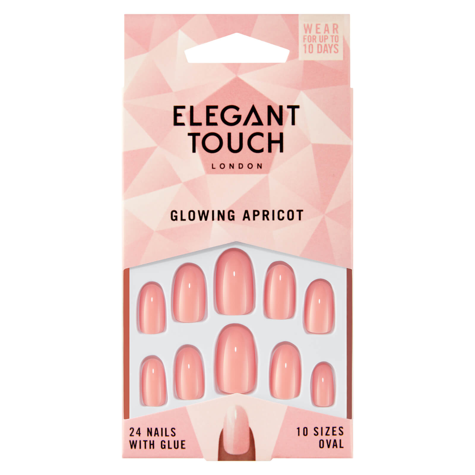 

Elegant Touch Glowing Apricot Nails