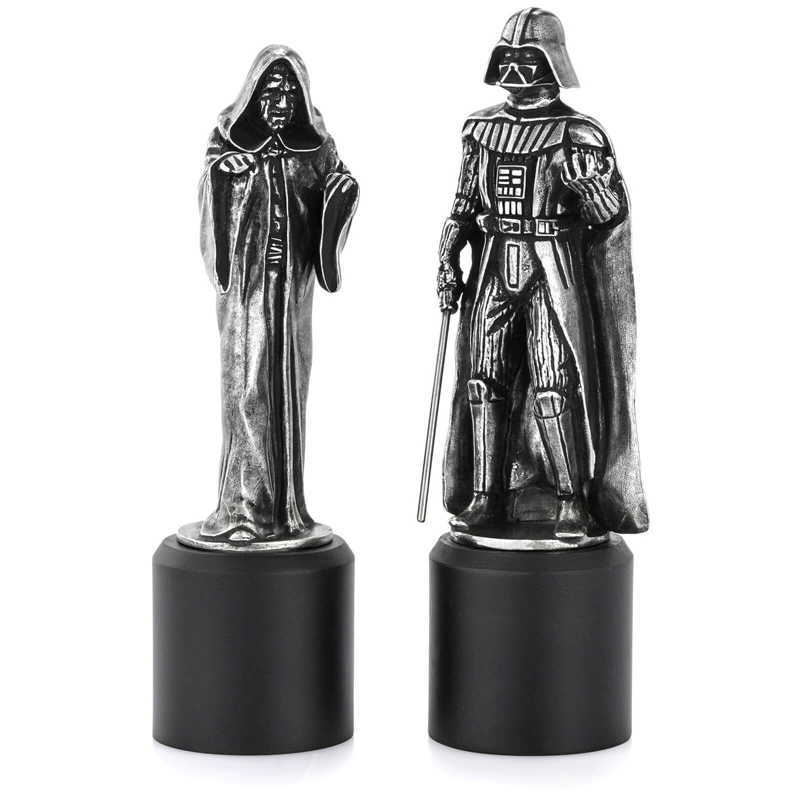 Piezas de ajedrez de peltre Darth Vader y Sidious (Rey/Reina) Star Wars Royal Selangor