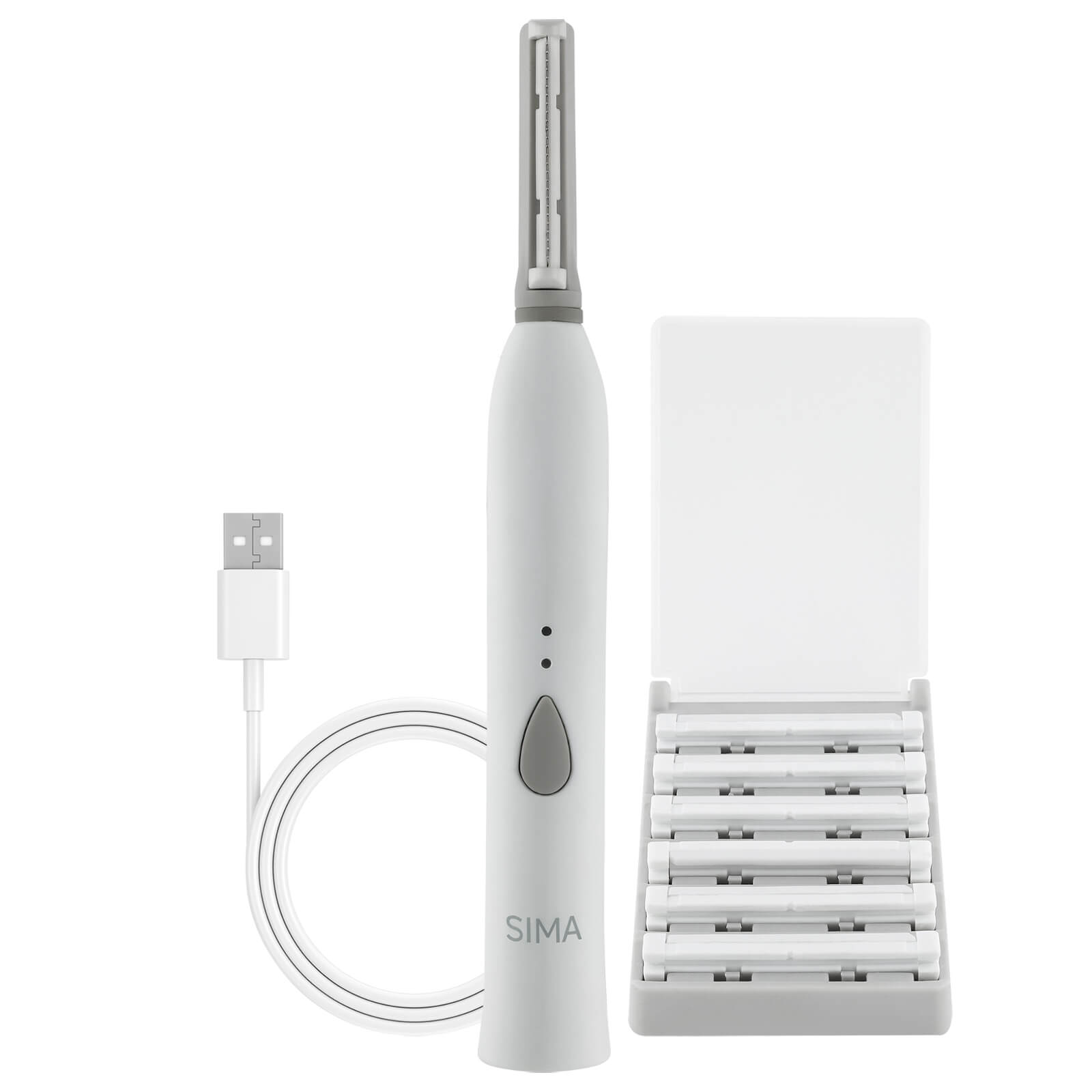 Spa Sciences SIMA Sonic Facial Exfoliation And Hair Removal System (Various Shades) - White