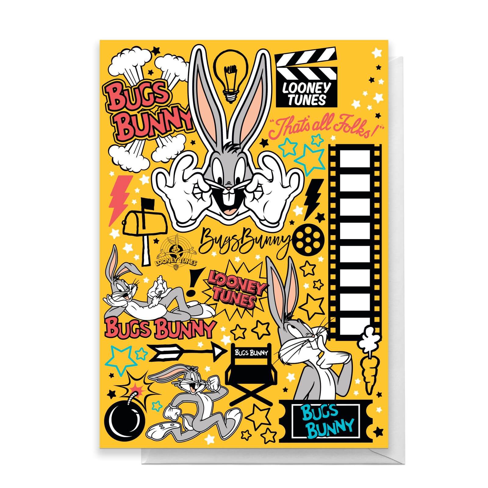 Looney Tunes Happy Birthday Greetings Card - Standard Card