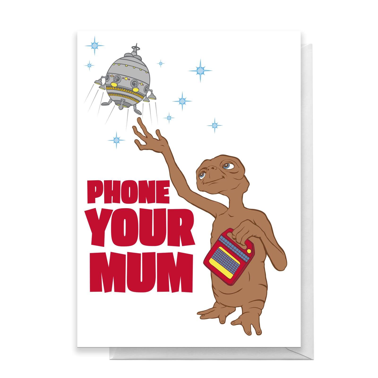 E.T. Phone Your Mum Greetings Card - Standard Card