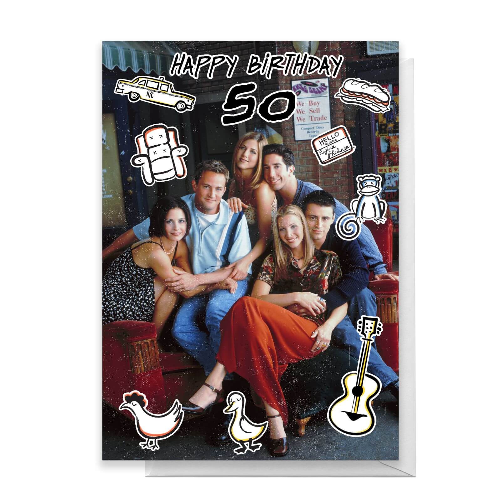 Friends Birthday 50th Greetings Card   Standard Card