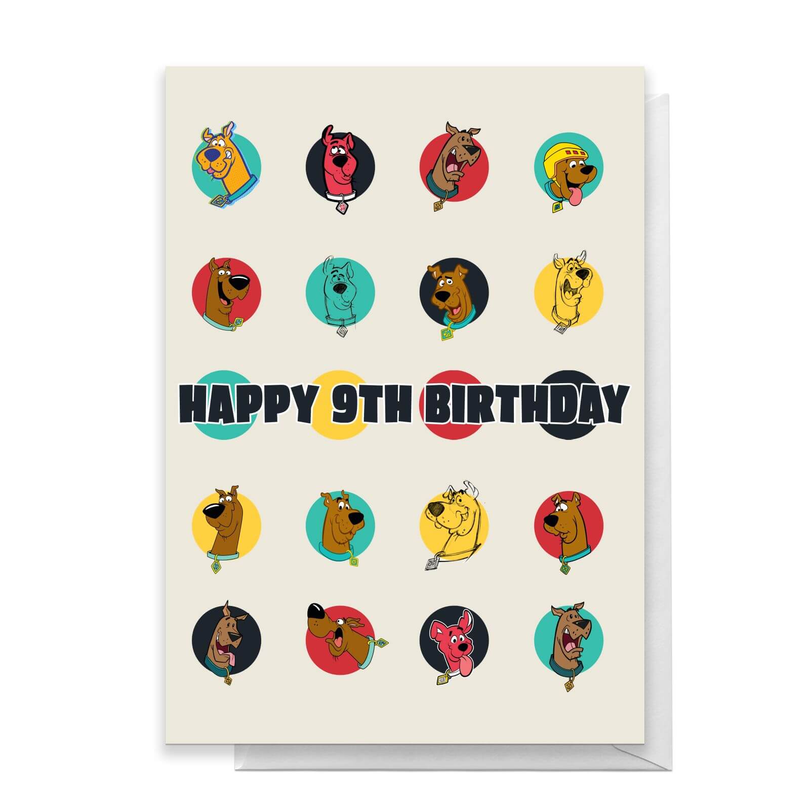 Scooby Doo 9th Birthday Greetings Card - Standard Card
