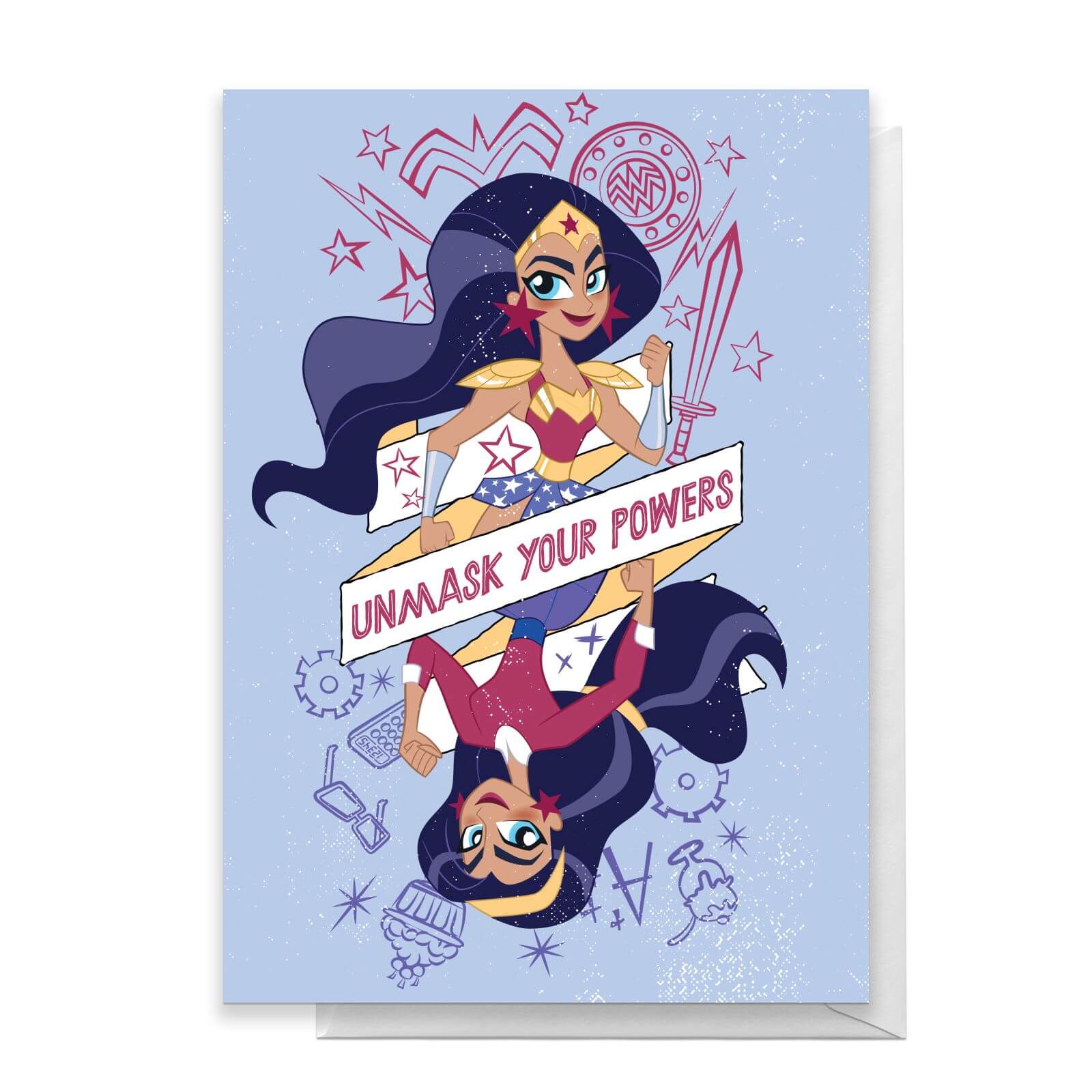 Wonder Woman Powers Happy Birthday Greetings Card - Standard Card