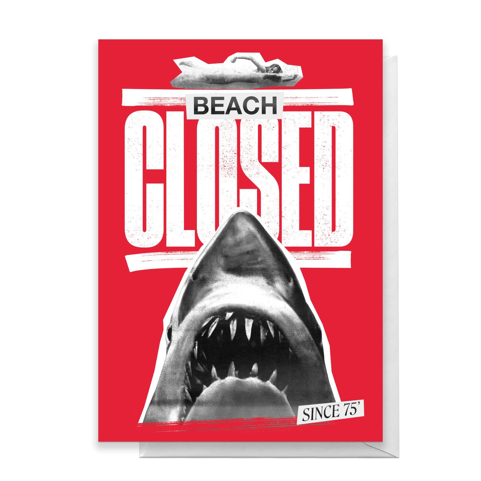 Jaws Beach Closed Greetings Card - Standard Card