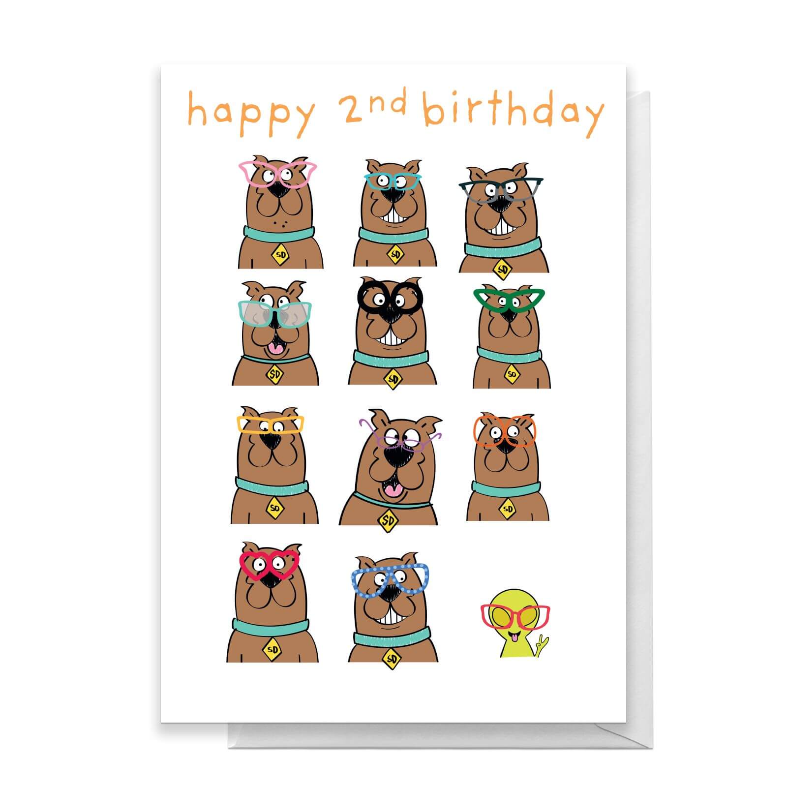 

Scooby Doo 2nd Birthday Greetings Card - Standard Card