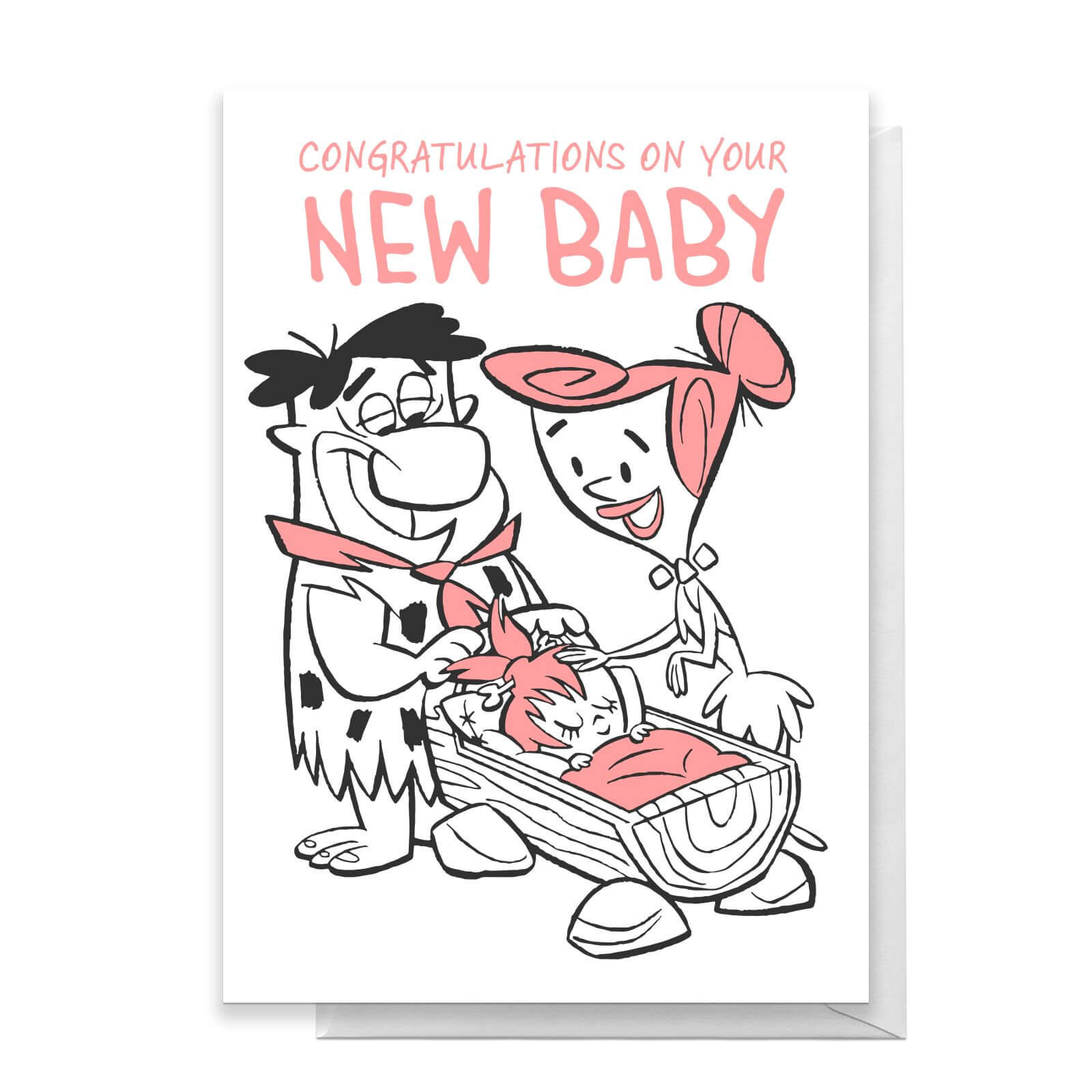 Flintstones New Baby Girl Greetings Card - Standard Card