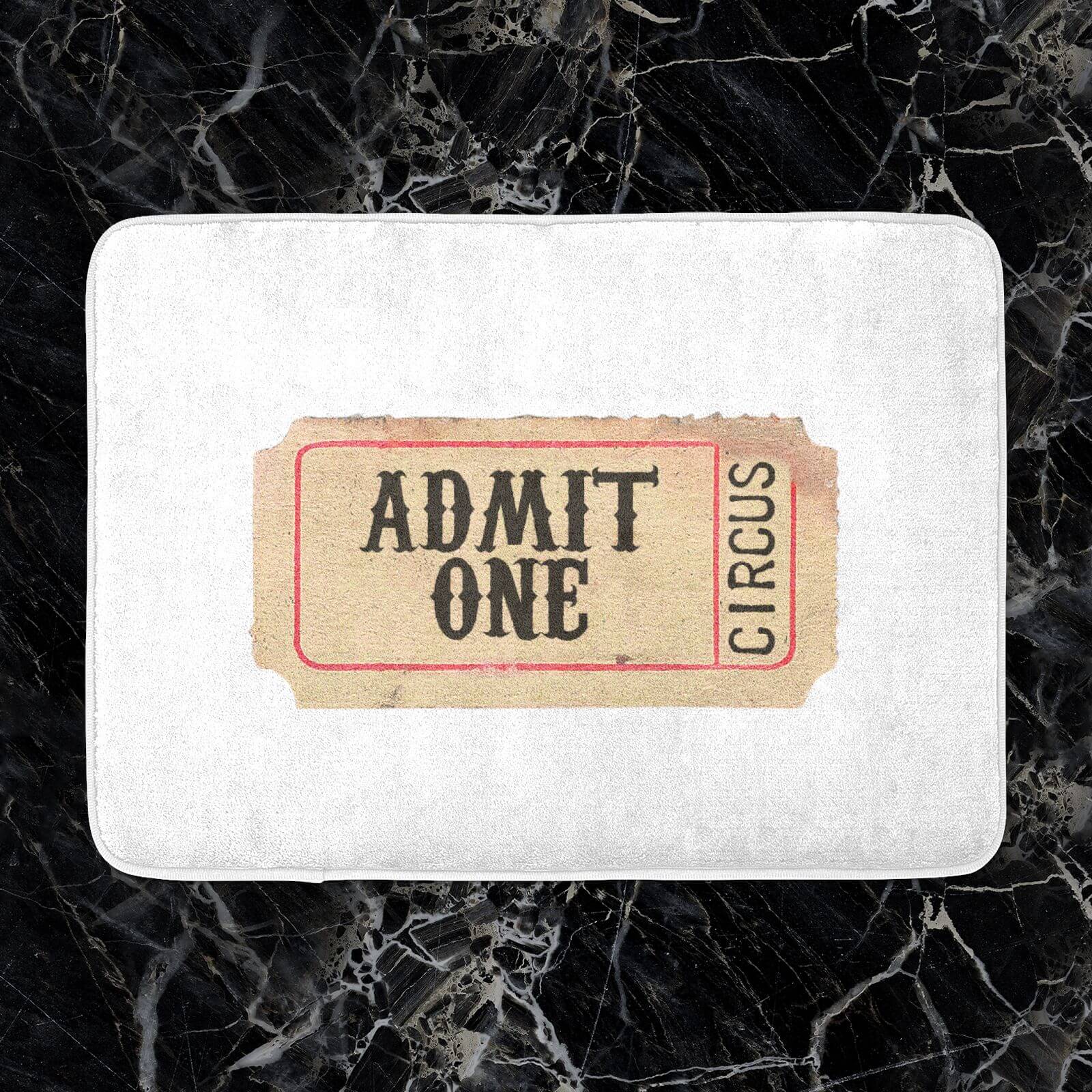 Circus Ticket Bath Mat