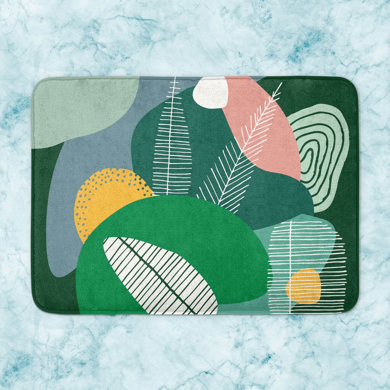 Deep Earth Tones Bath Mat