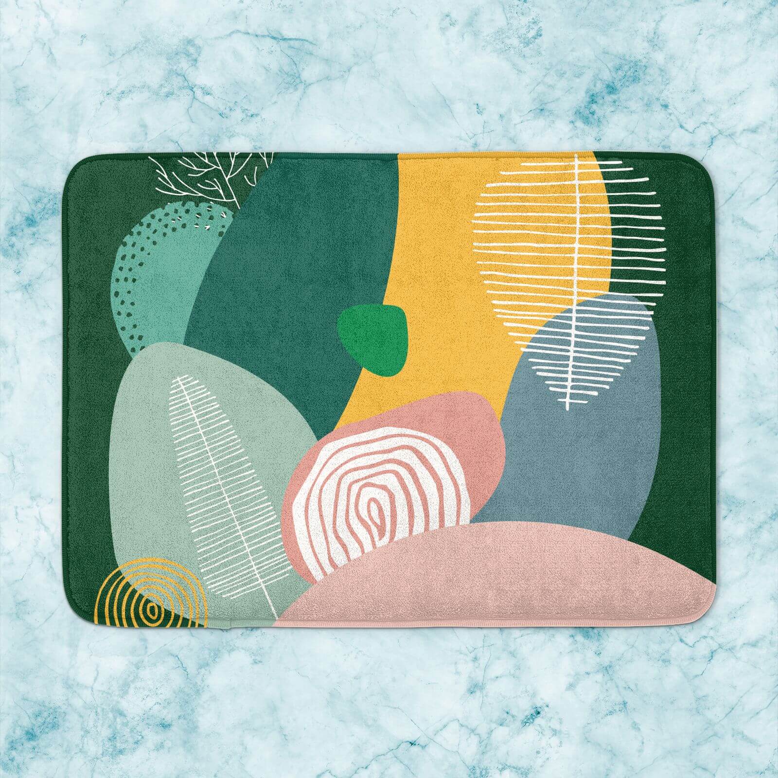 Pastel Garden Bath Mat