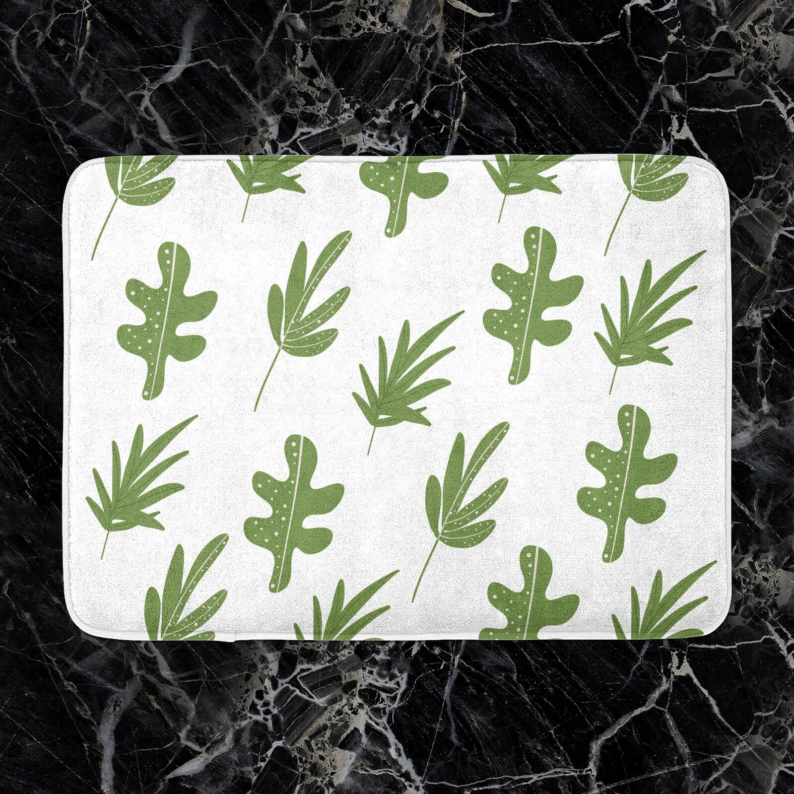 Multi Leaves Bath Mat