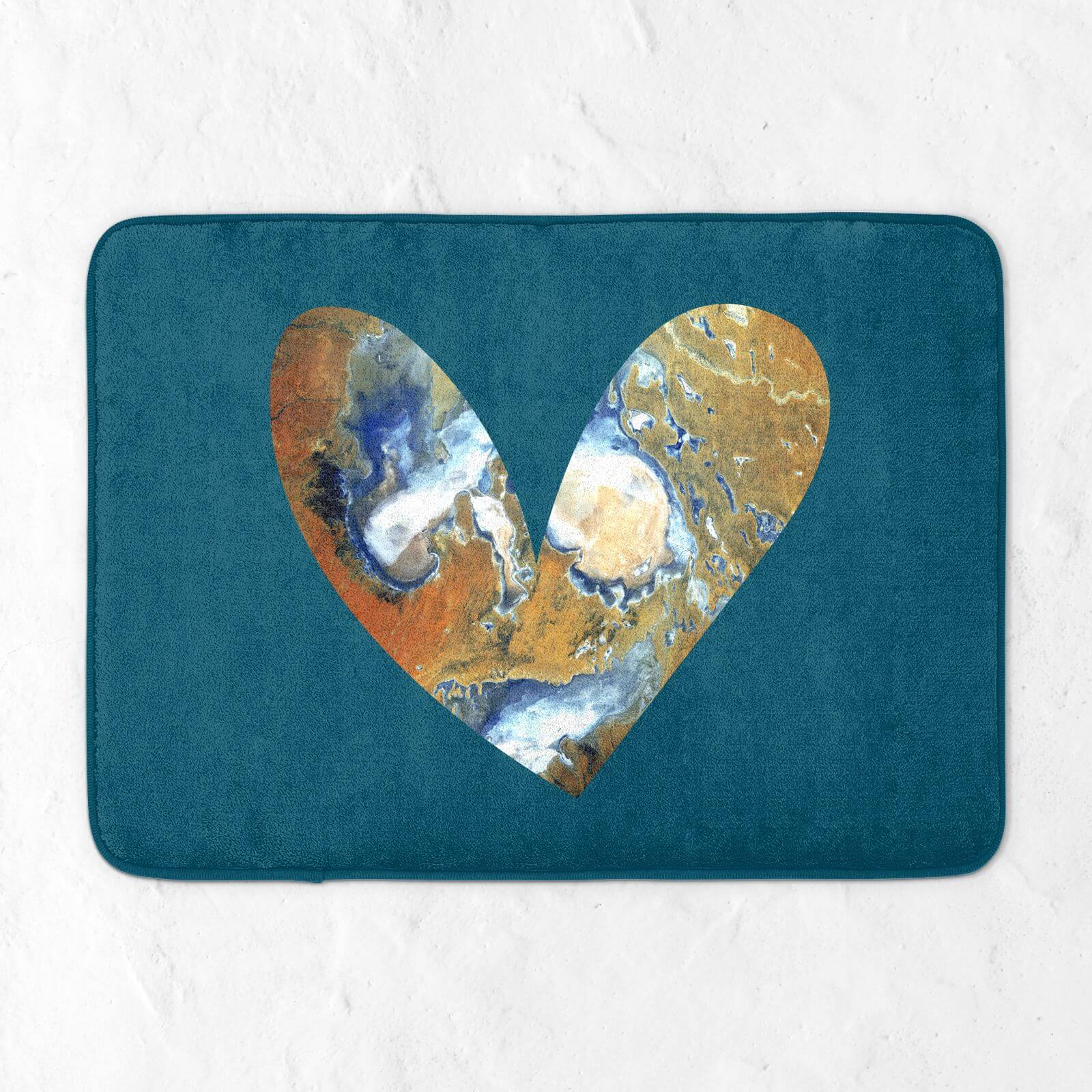 Heart Earth Bath Mat