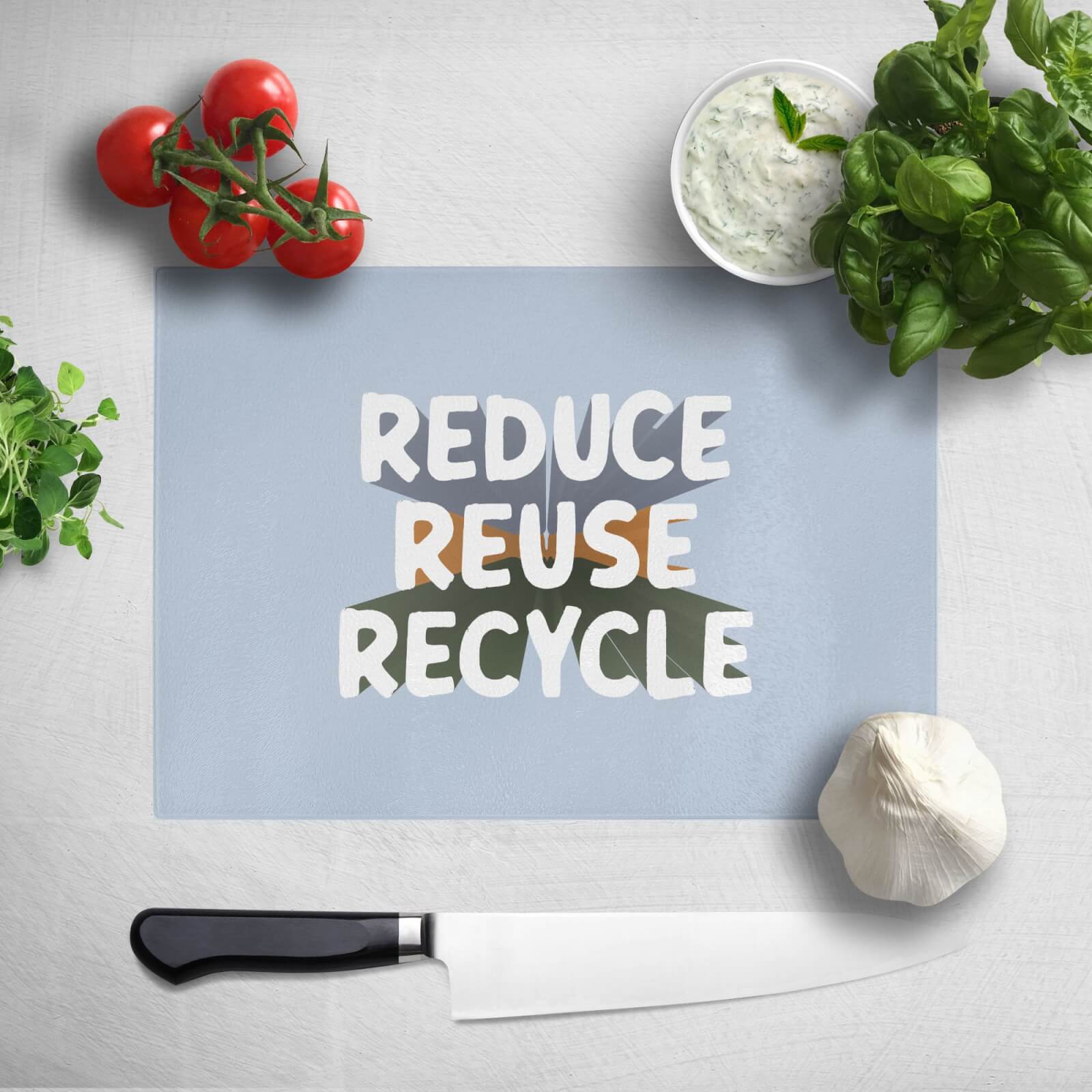 Reduce, Reuse, Recycle Chopping Board