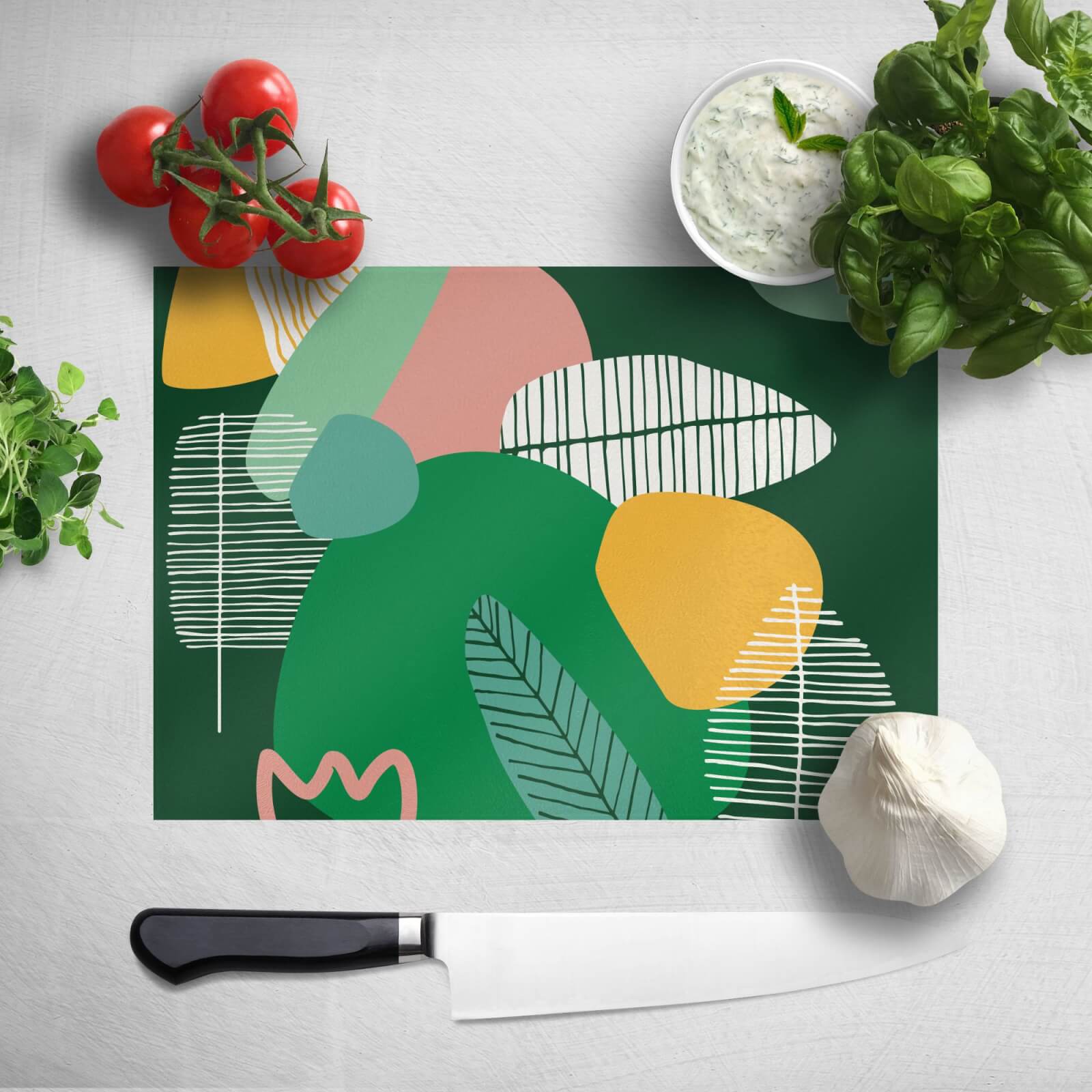 Earth Garden Print Chopping Board