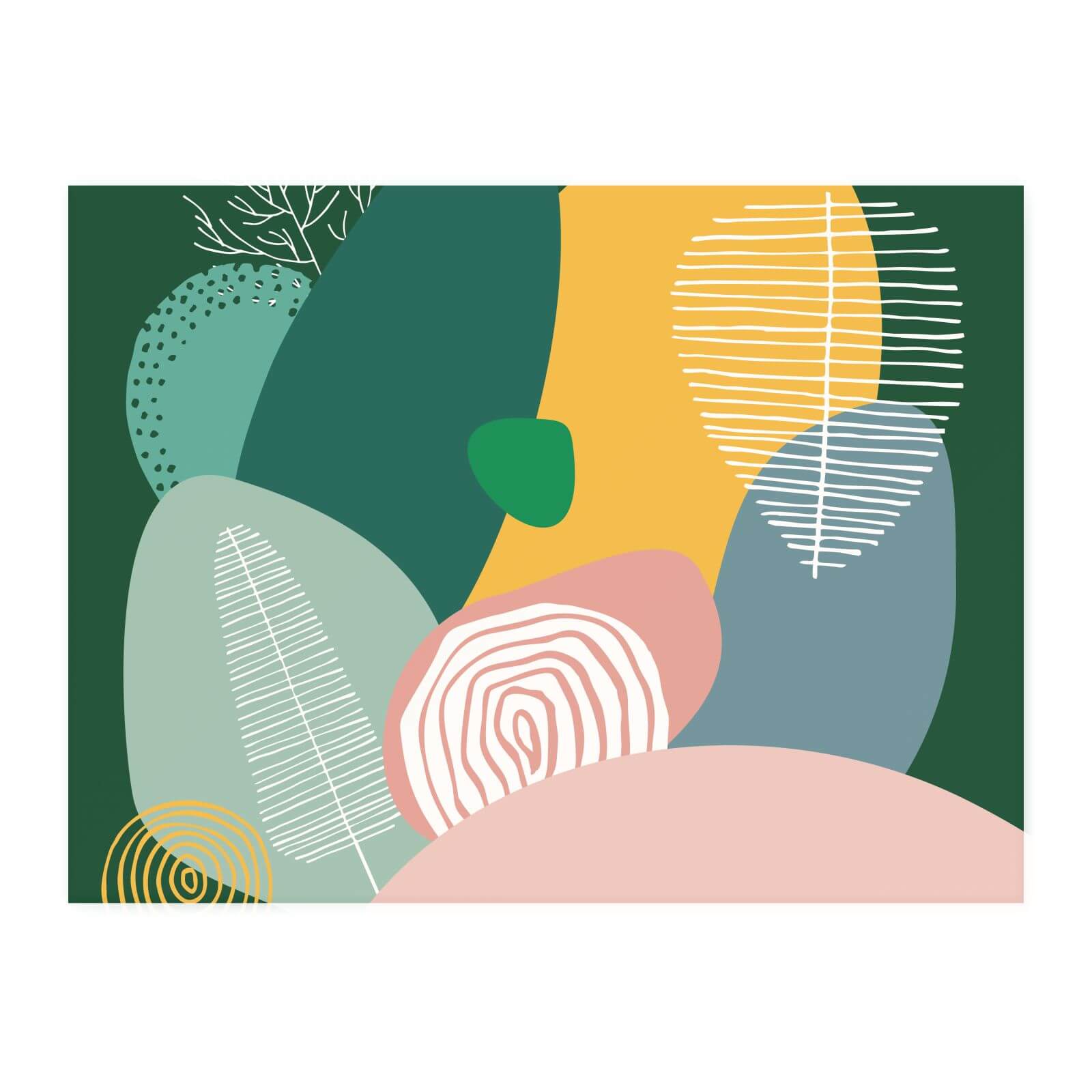 Pastel Garden Chopping Board