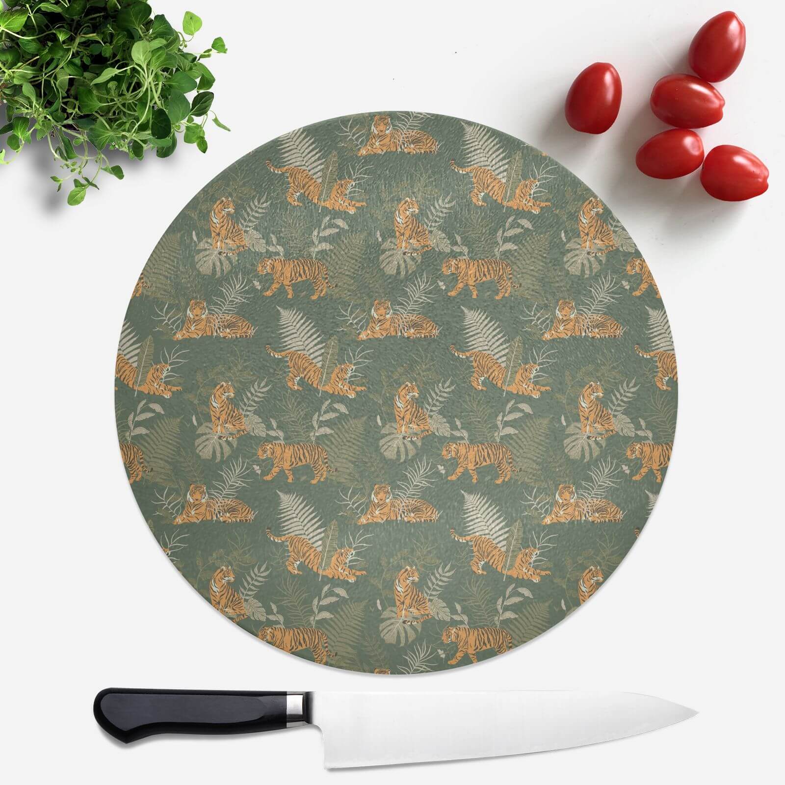 Jungle Round Chopping Board