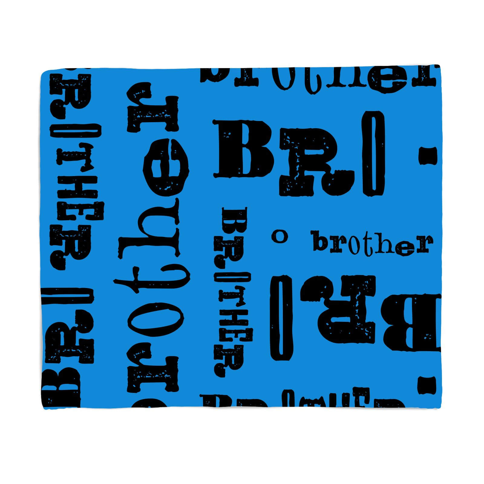 Vintage Brother Pattern Fleece Blanket