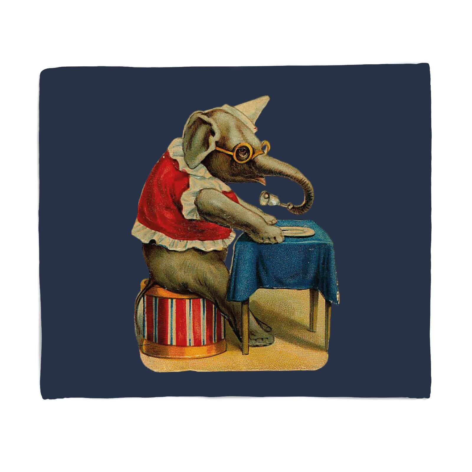 Clown Elephant Fleece Blanket