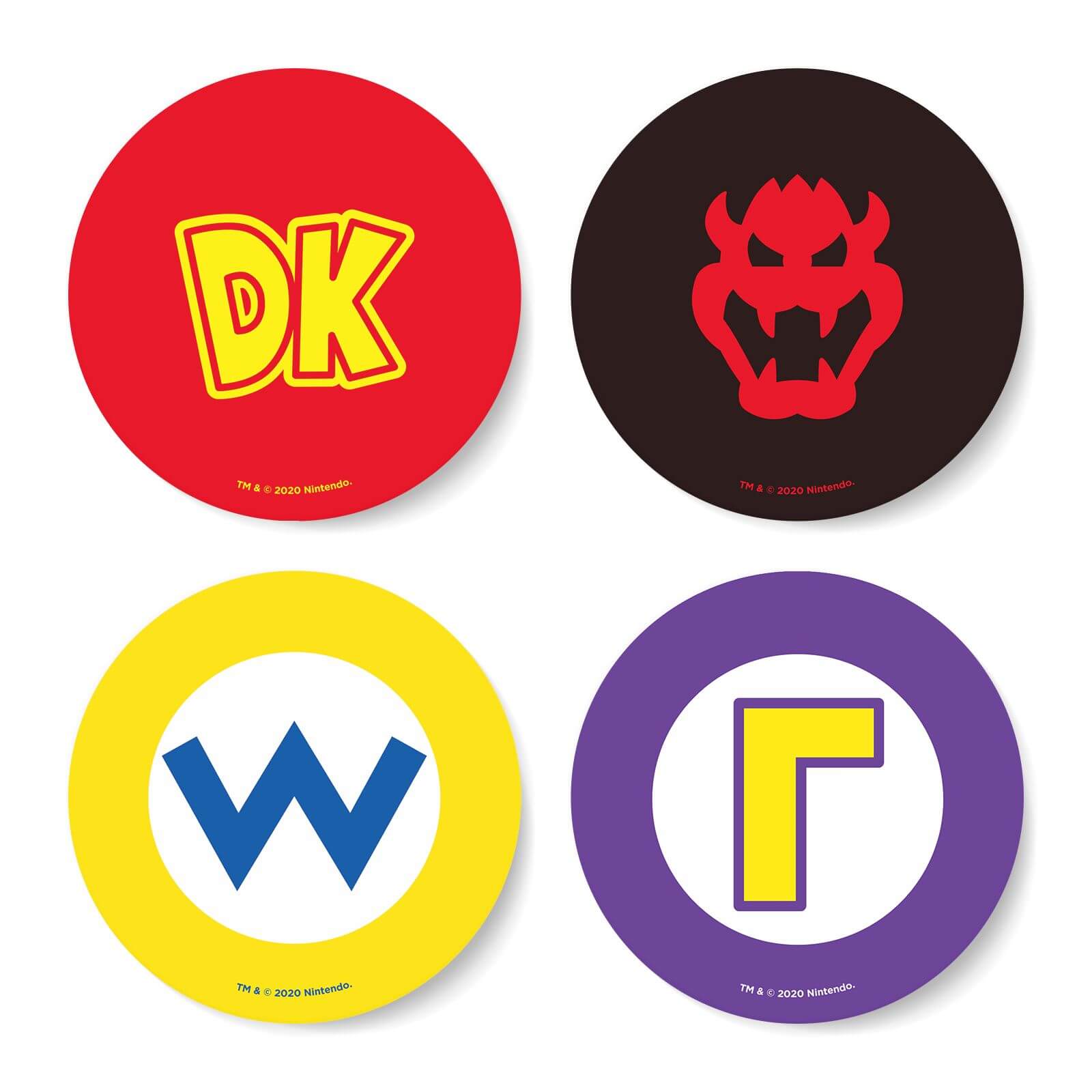 

Nintendo Super Mario Circular Characters Coaster Set
