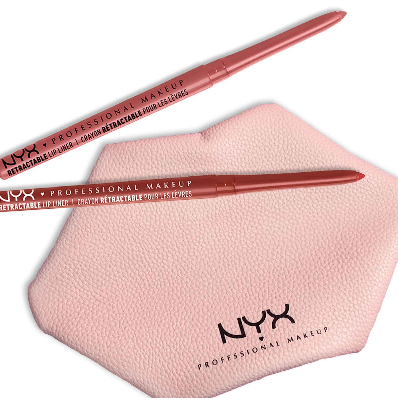 NYX Professional Makeup Lip Liner Pouch Bundle (Free Gift)