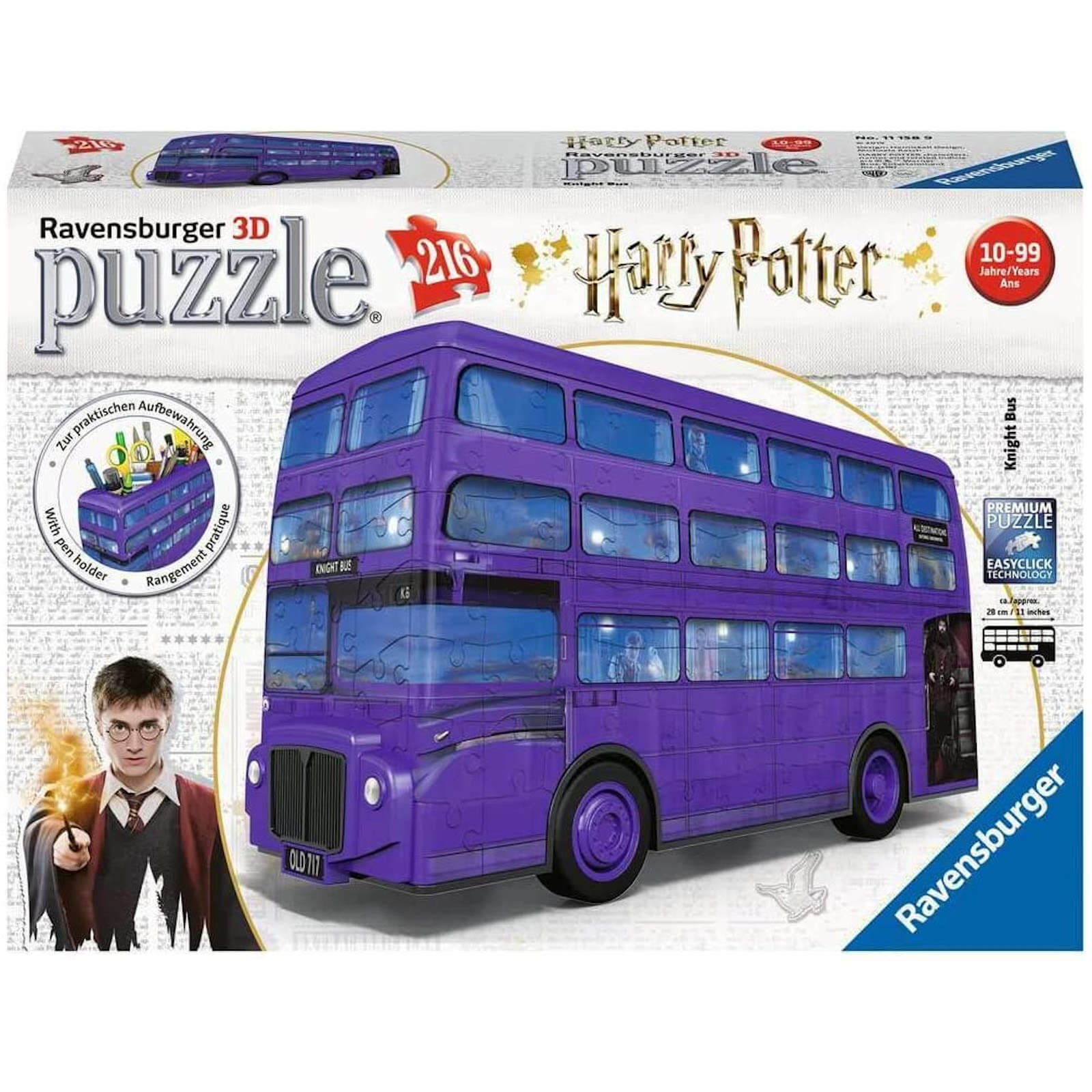 Ravensburger Harry Potter Knight Bus 3D Jigsaw Puzzle (216 Pieces)