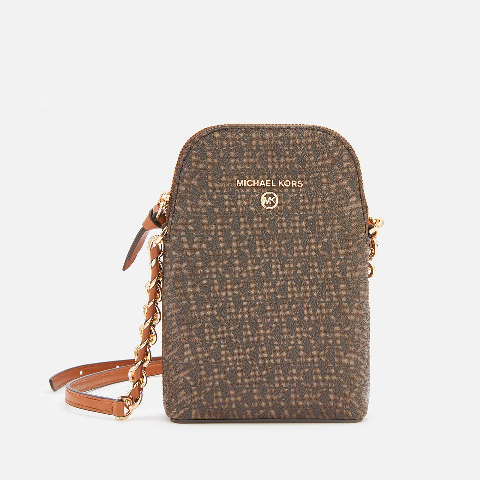 MICHAEL Michael Kors Women's Jet Set Charm Phone Cross Body Bag - Brown