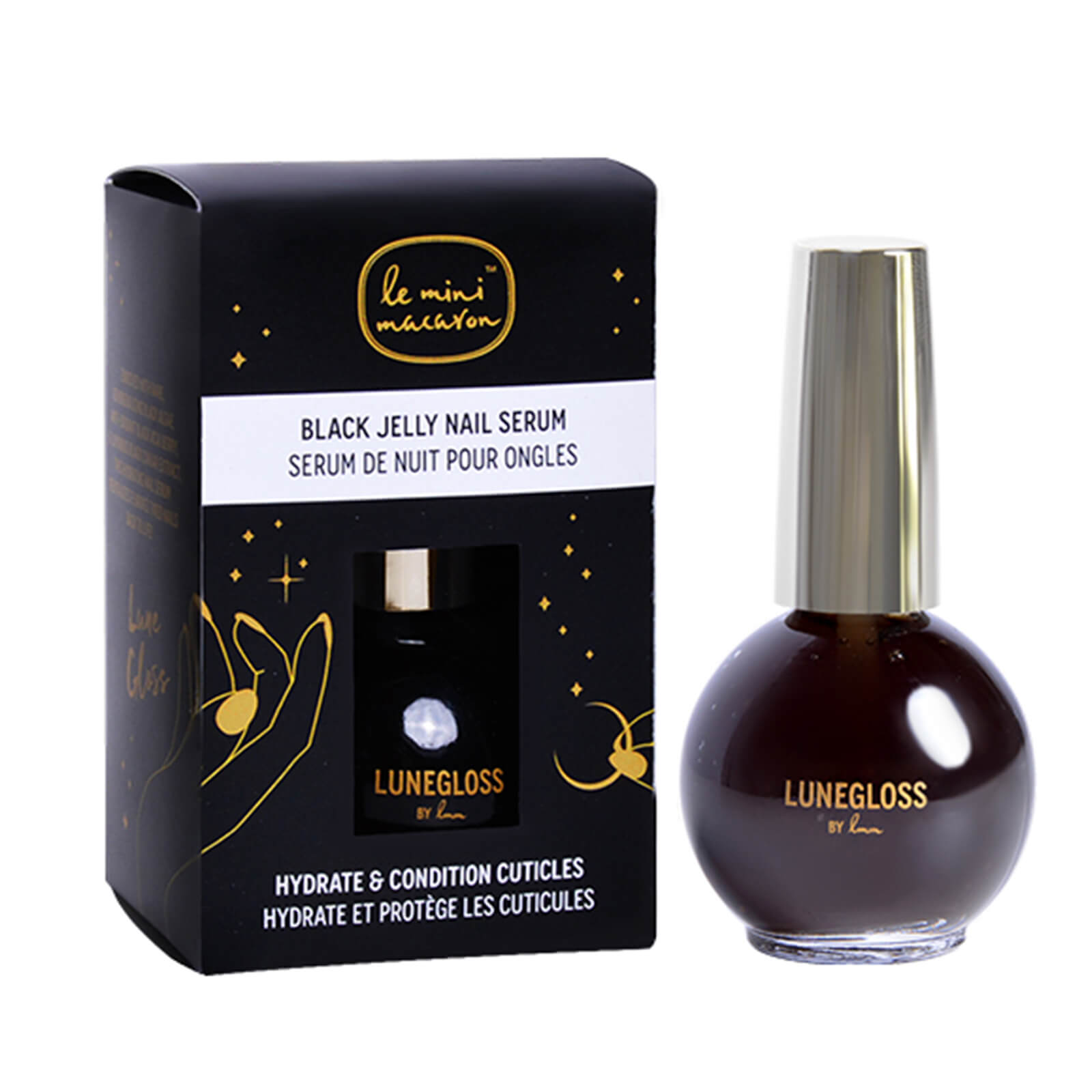 

Le Mini Macaron Lunegloss Black Jelly Nail Serum 4ml