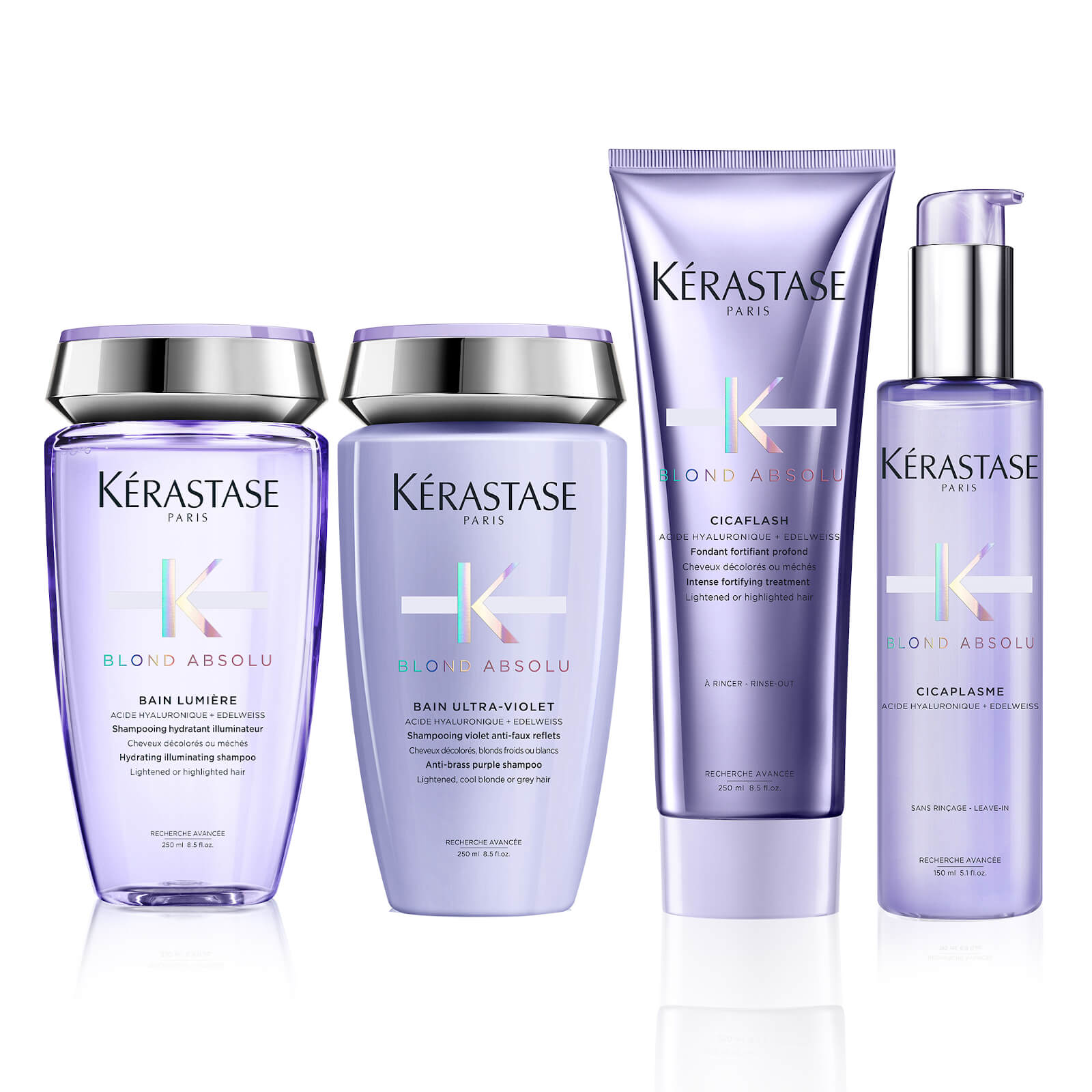 Kérastase Blond Absolu Shine, Strength, Neutralising and Heat Protection Routine
