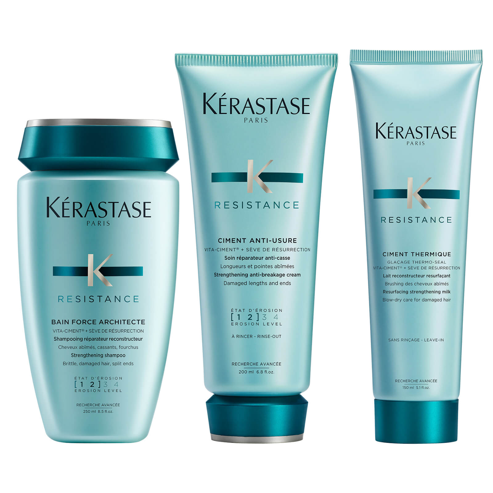 Kérastase Résistance 3 Step Strengthening Routine for Damaged Hair