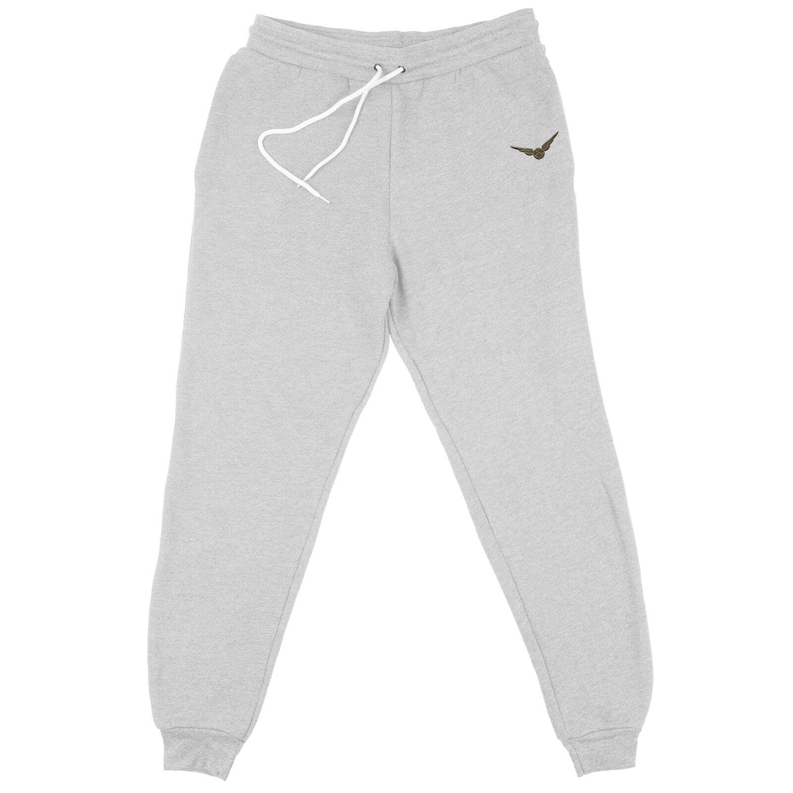 Harry Potter Snitch Embroidered Unisex Joggers - Grey - S