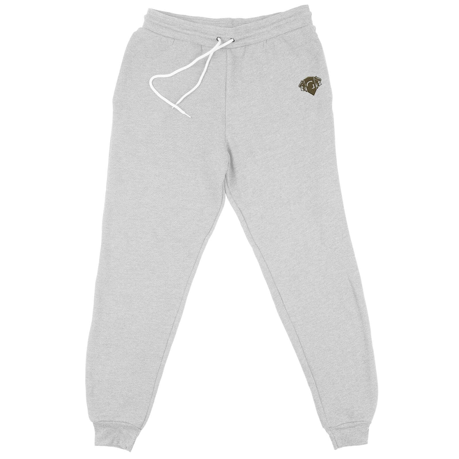 Harry Potter Gryffindor Embroidered Unisex Joggers - Grey - S