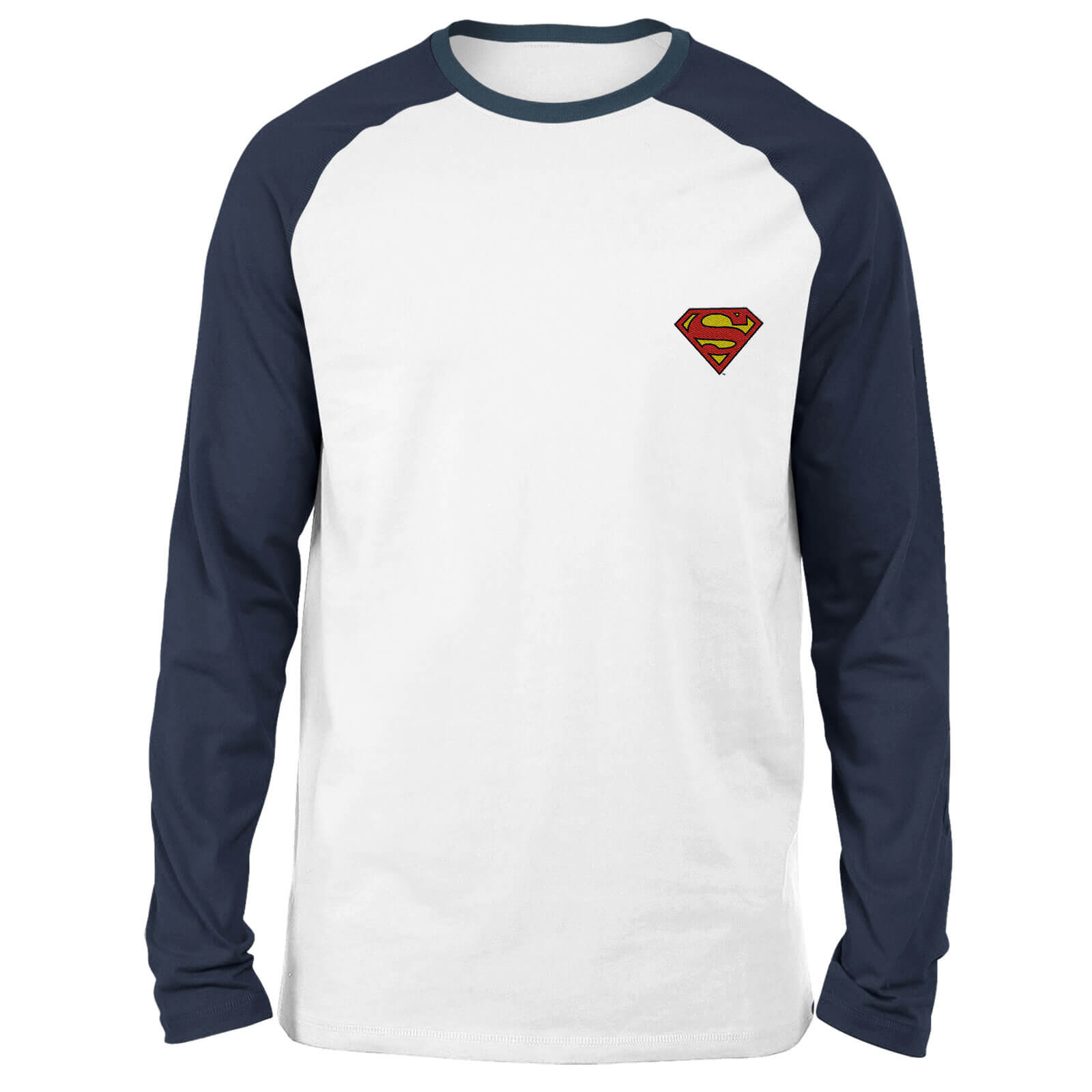

T-shirt à manches longues Raglan DC Superman - Blanc/Bleu Marine - Unisexe - S