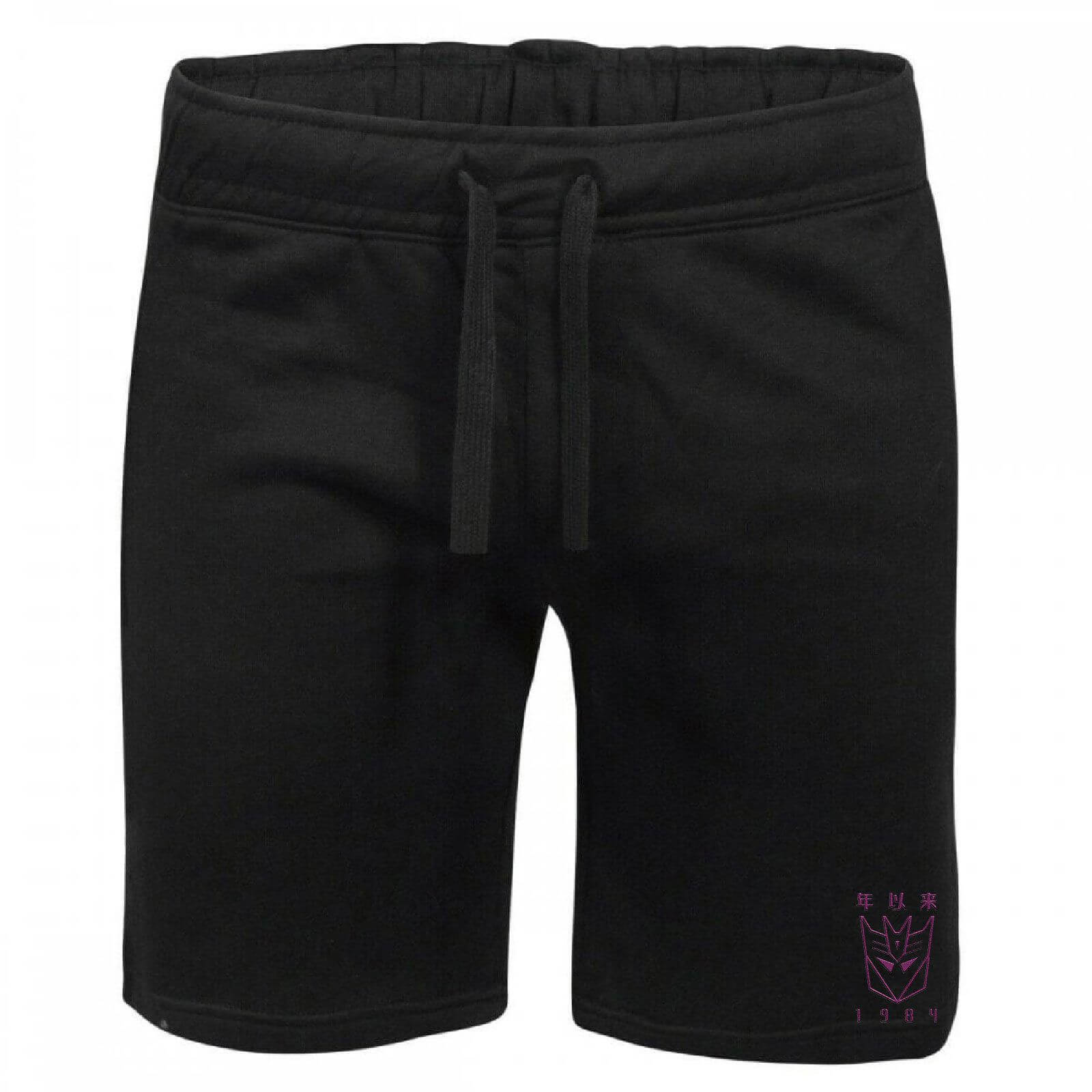Transformers Decepticons Embroidered Unisex Jogger Shorts - Black - M